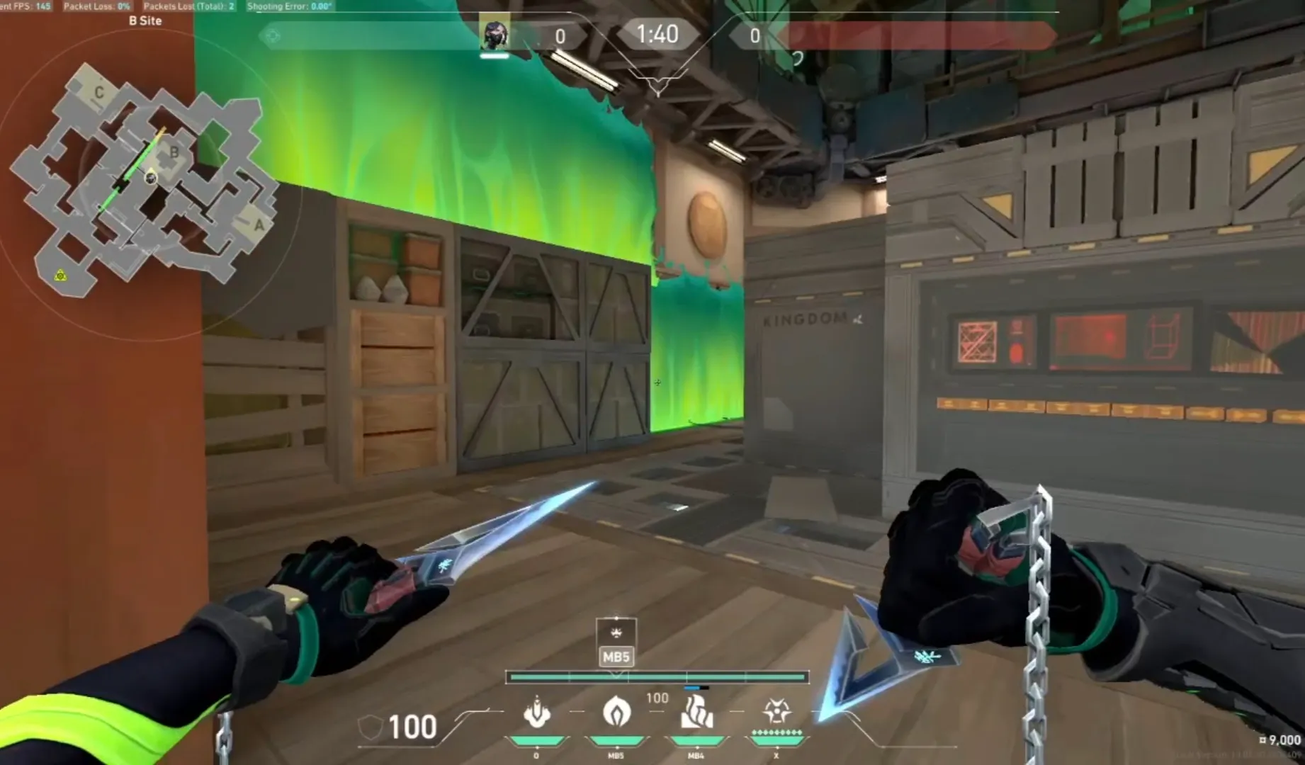 Viper Toxic Screen on Haven Attack Site B — step 4 of 7: Aim — line up the shot