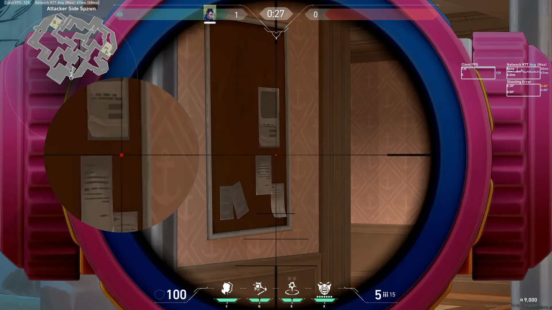Yoru Gatecrash on Pearl Attack Mid — step 2 of 3: Aim — line up the shot