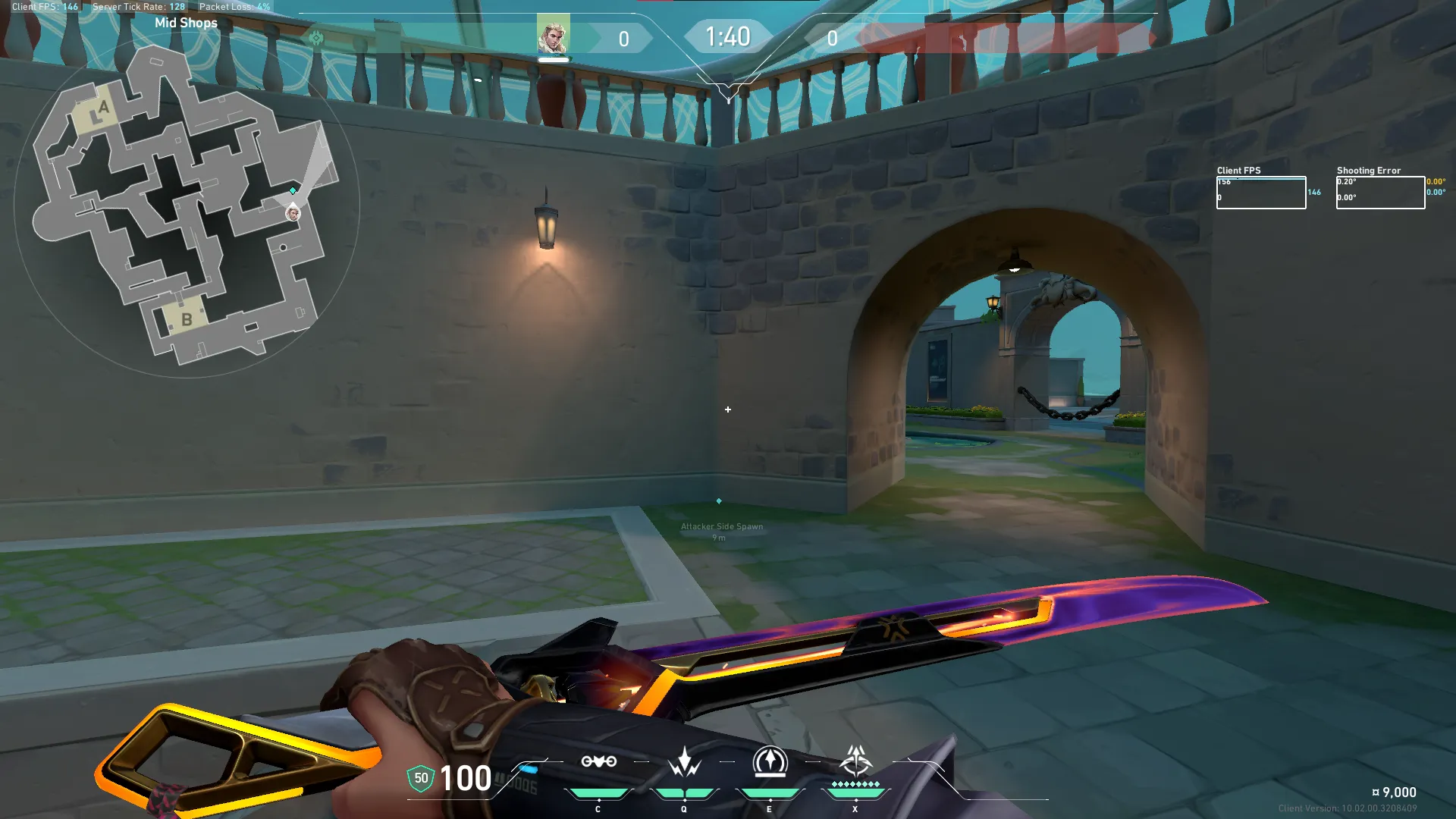 Sova Recon Bolt on Pearl Attack Site B — step 1 of 3: Position — where to stand