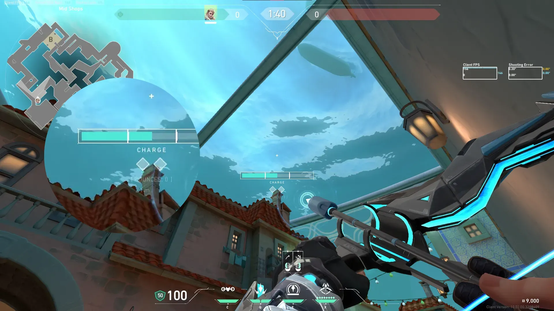 Sova Recon Bolt on Pearl Attack Site B — step 2 of 3: Aim — line up the shot