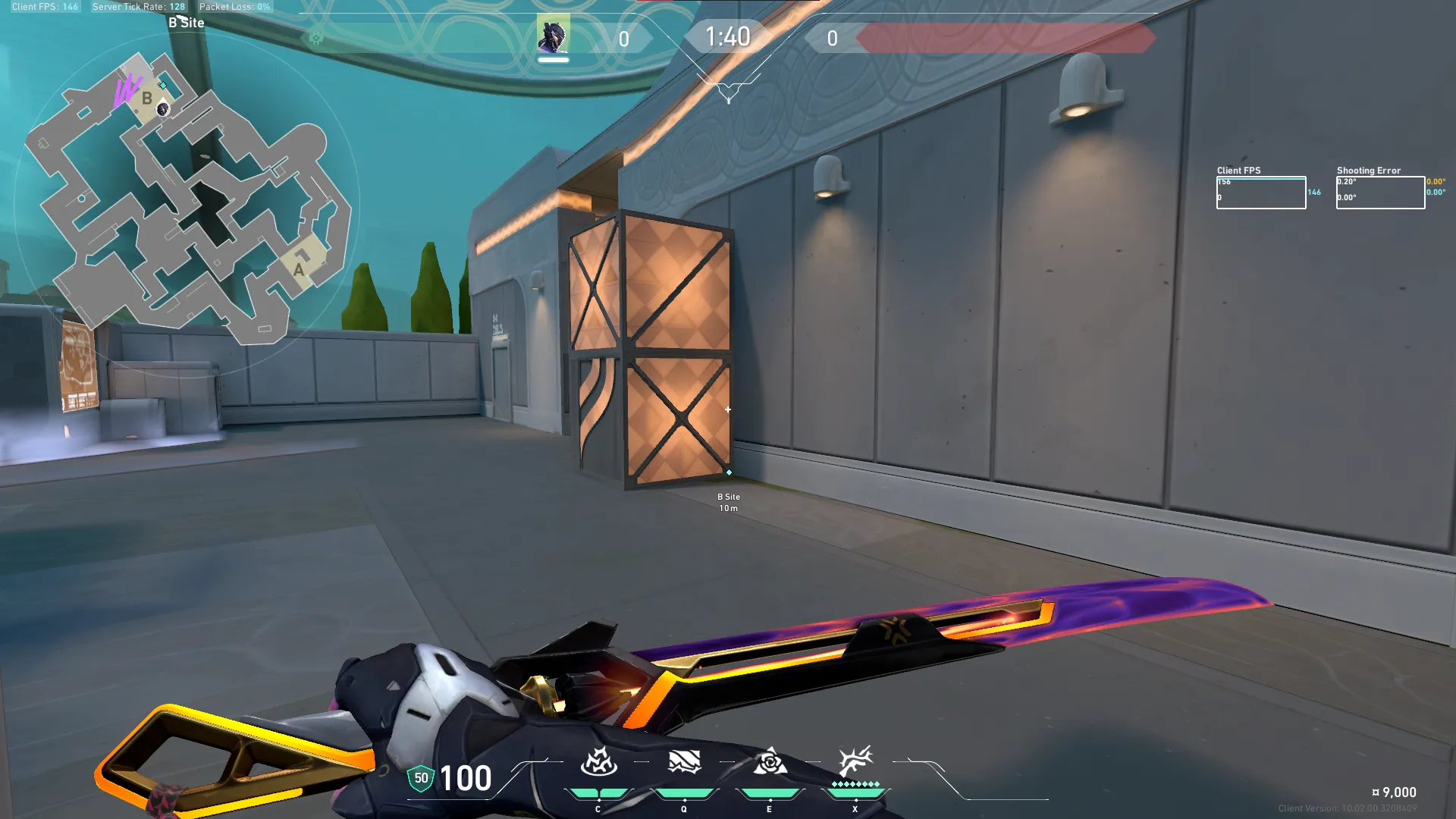 Vyse Cross Map Support Razorvine From B to A — Vyse lineup on Pearl