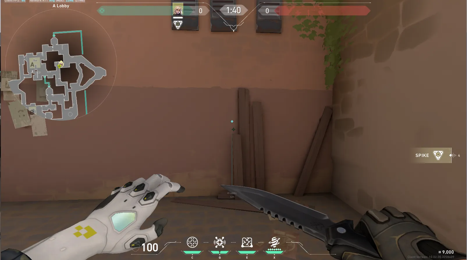 Deadlock Annihilation on Bind Attack Site A — step 2 of 4: Aim — line up the shot