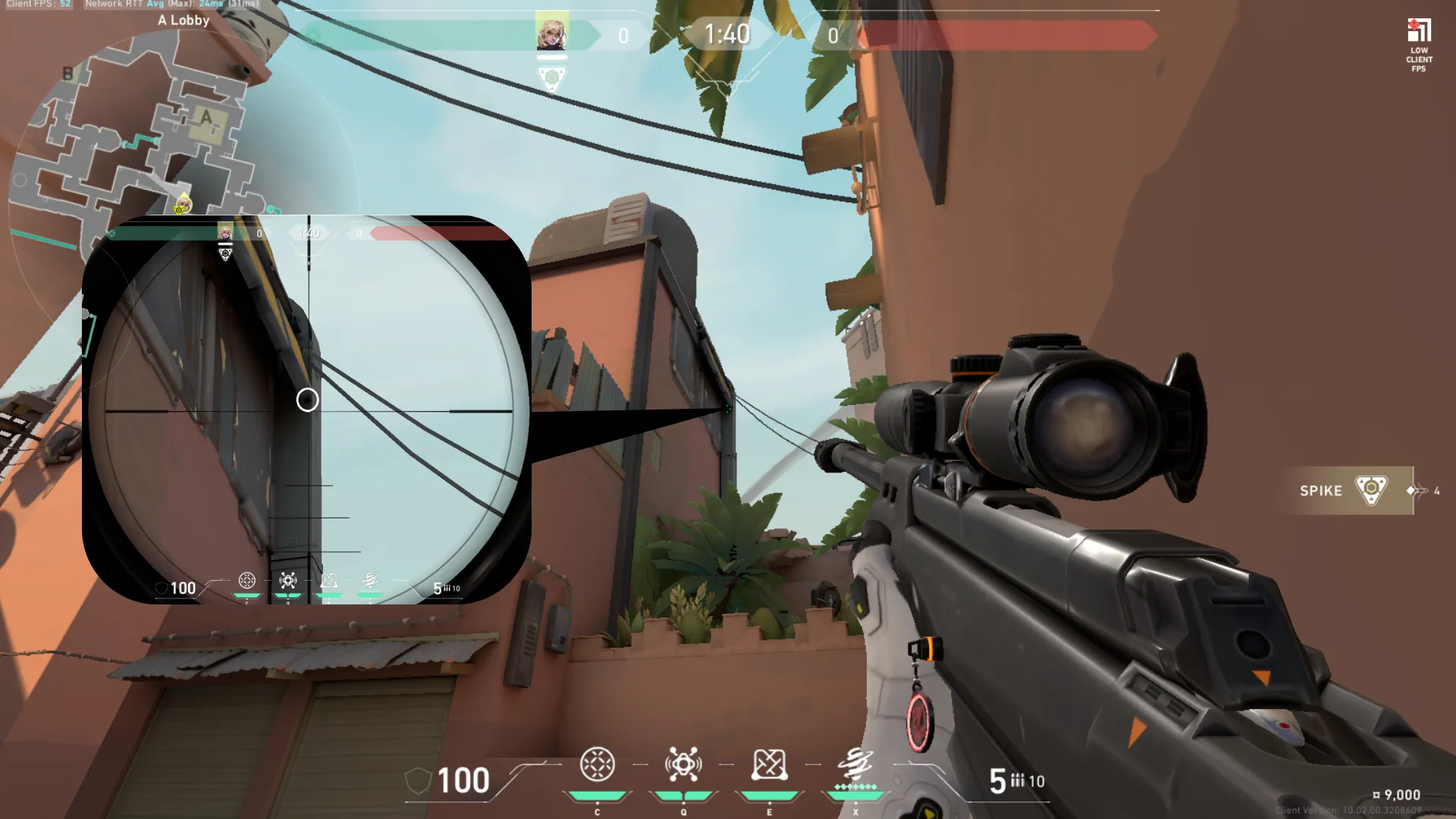 Deadlock Annihilation on Bind Attack Site A — step 3 of 4: Aim — line up the shot