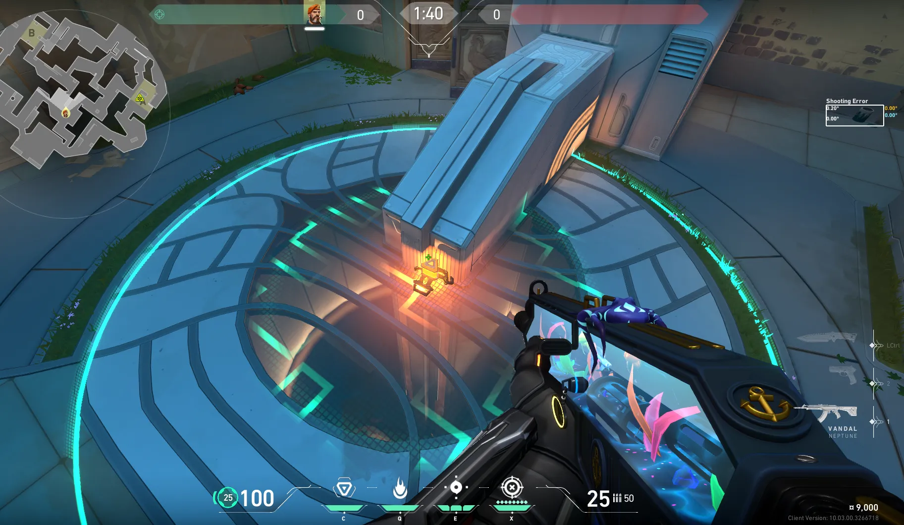 Brimstone Incendiary on Pearl Attack Site A — step 1 of 3: Position — where to stand