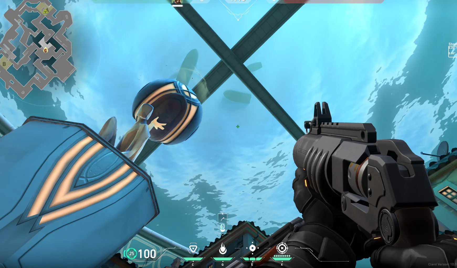 Brimstone Incendiary on Pearl Attack Site A — step 2 of 3: Aim — line up the shot