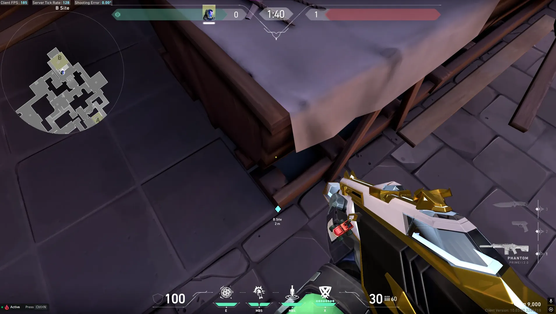 KAY/O Zero_Point on Ascent Defense Site A — step 2 of 6: Aim — line up the shot