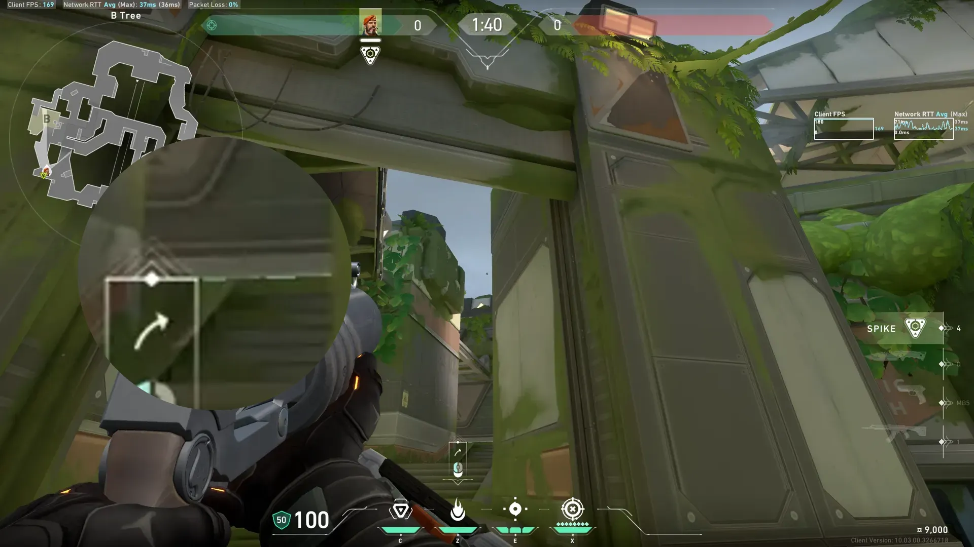 Brimstone Incendiary on Fracture Attack Site B — step 2 of 3: Aim — line up the shot