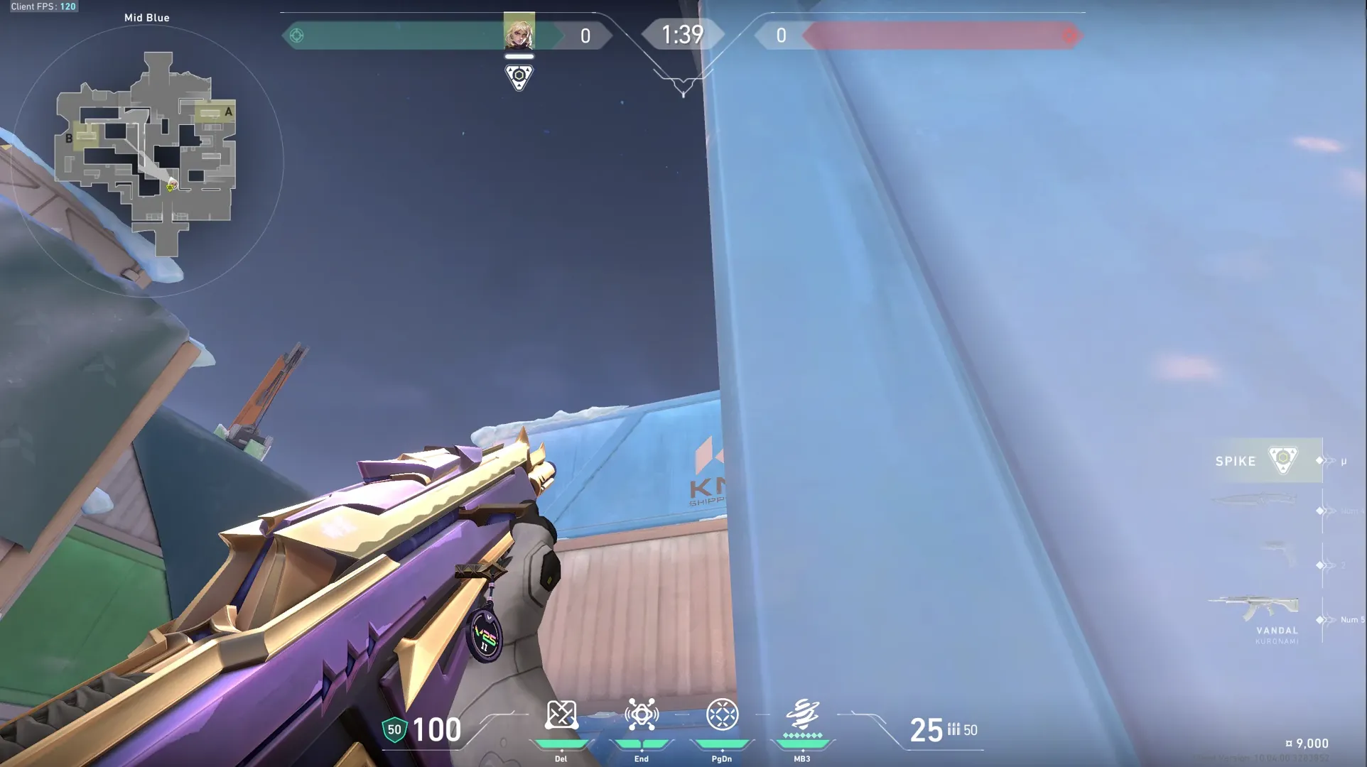 Deadlock GravNet on Icebox Defense Mid — step 2 of 4: Aim — line up the shot