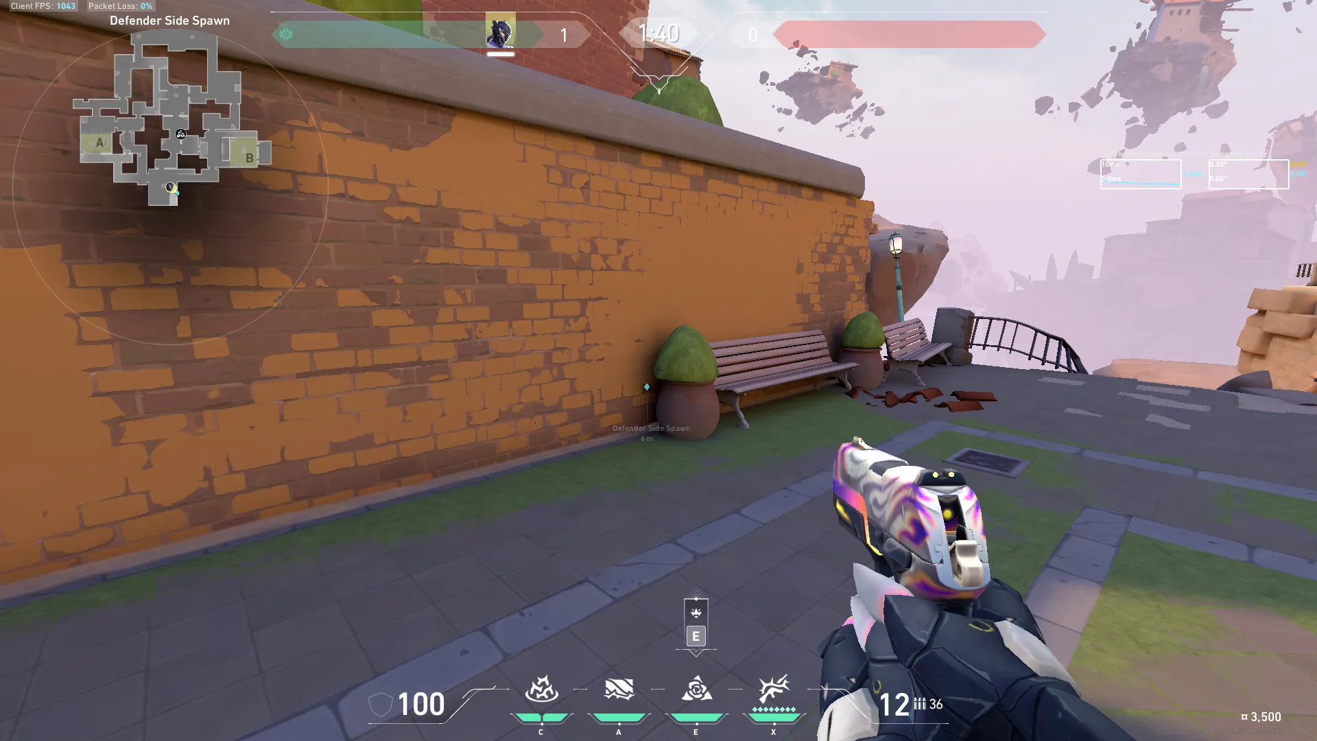 Vyse Razorvine on Ascent Defense Site A — step 1 of 3: Position — where to stand