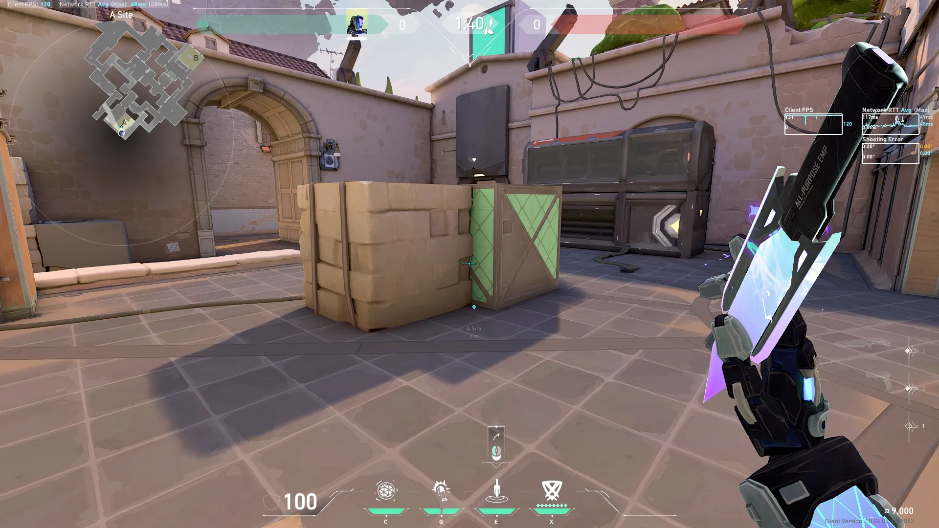 KAY/O Zero_Point on Ascent Defense Site B — step 1 of 3: Position — where to stand