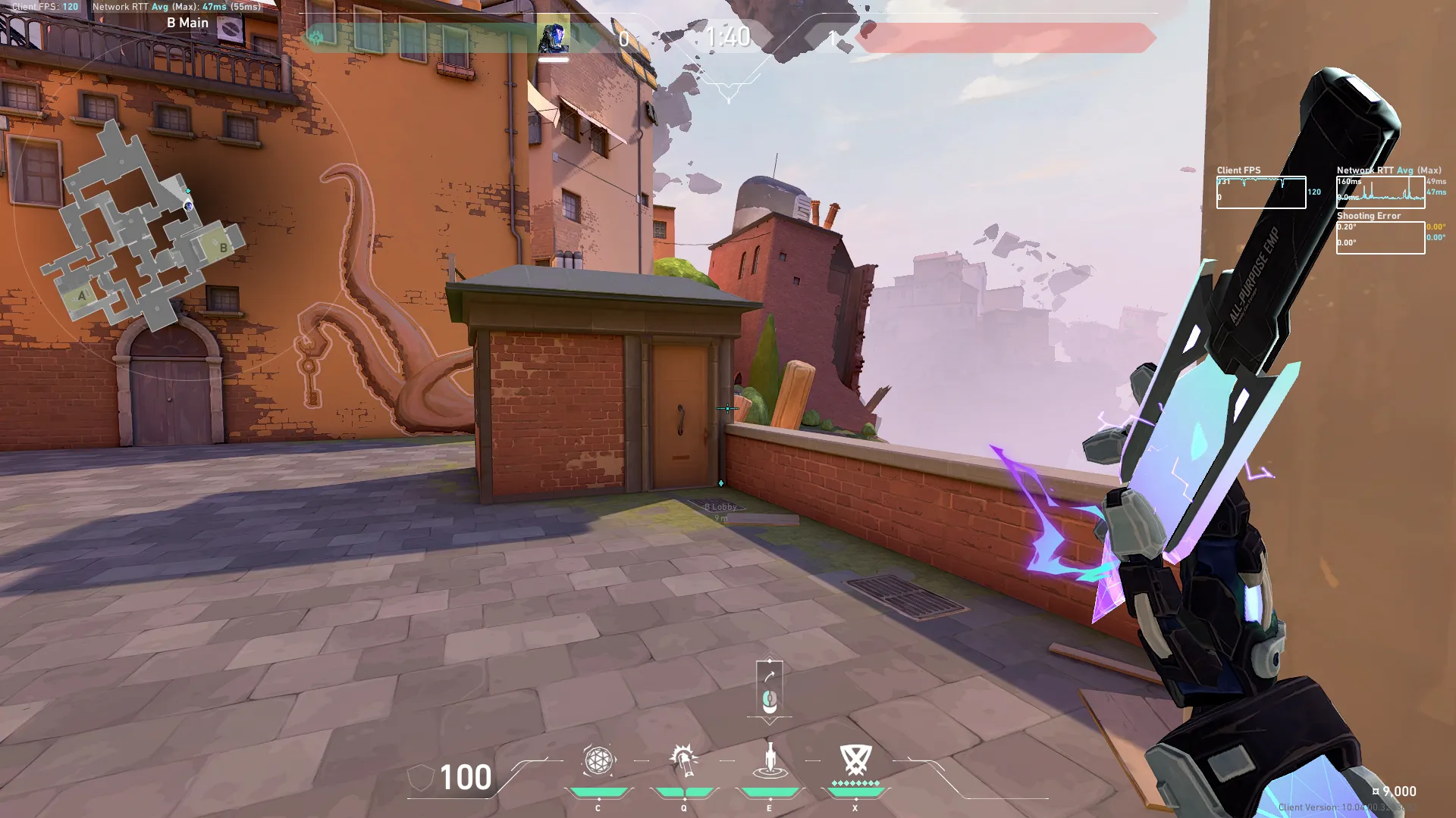 KAY/O Zero_Point on Ascent Attack Site B — step 1 of 3: Position — where to stand