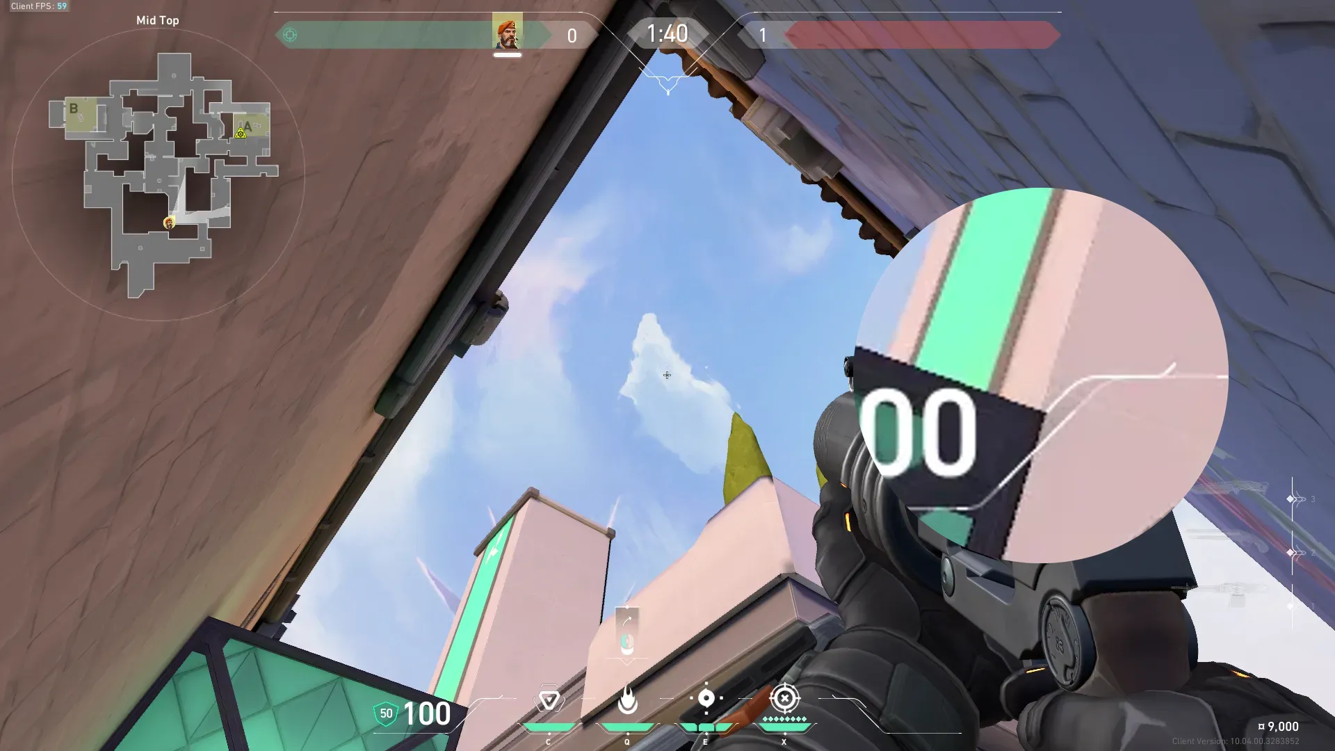 Brimstone Incendiary on Ascent Attack Site A — step 2 of 3: Aim — line up the shot