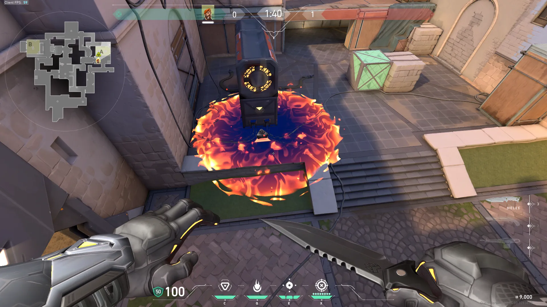 Brimstone Incendiary on Ascent Attack Site A — step 3 of 3: Result