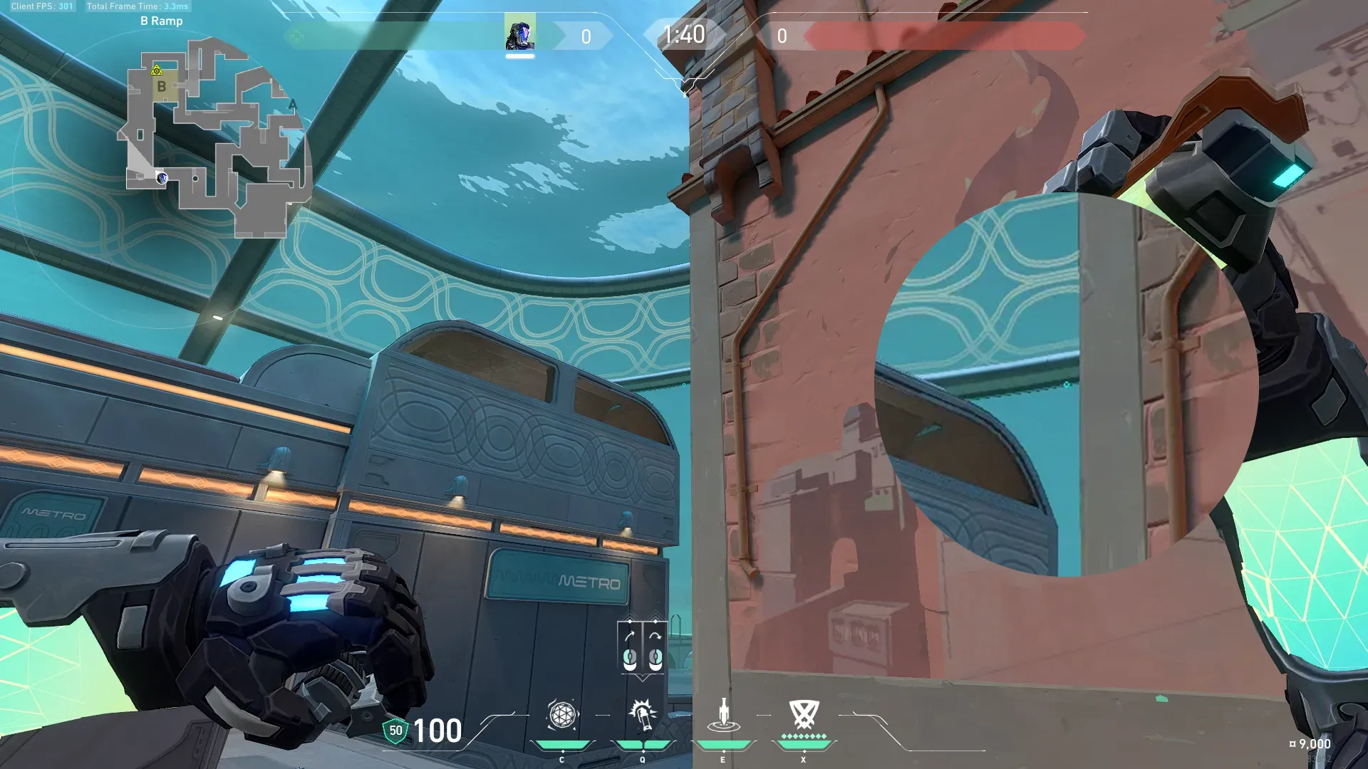 KAY/O Flash_Drive on Pearl Attack Site B — step 2 of 3: Aim — line up the shot