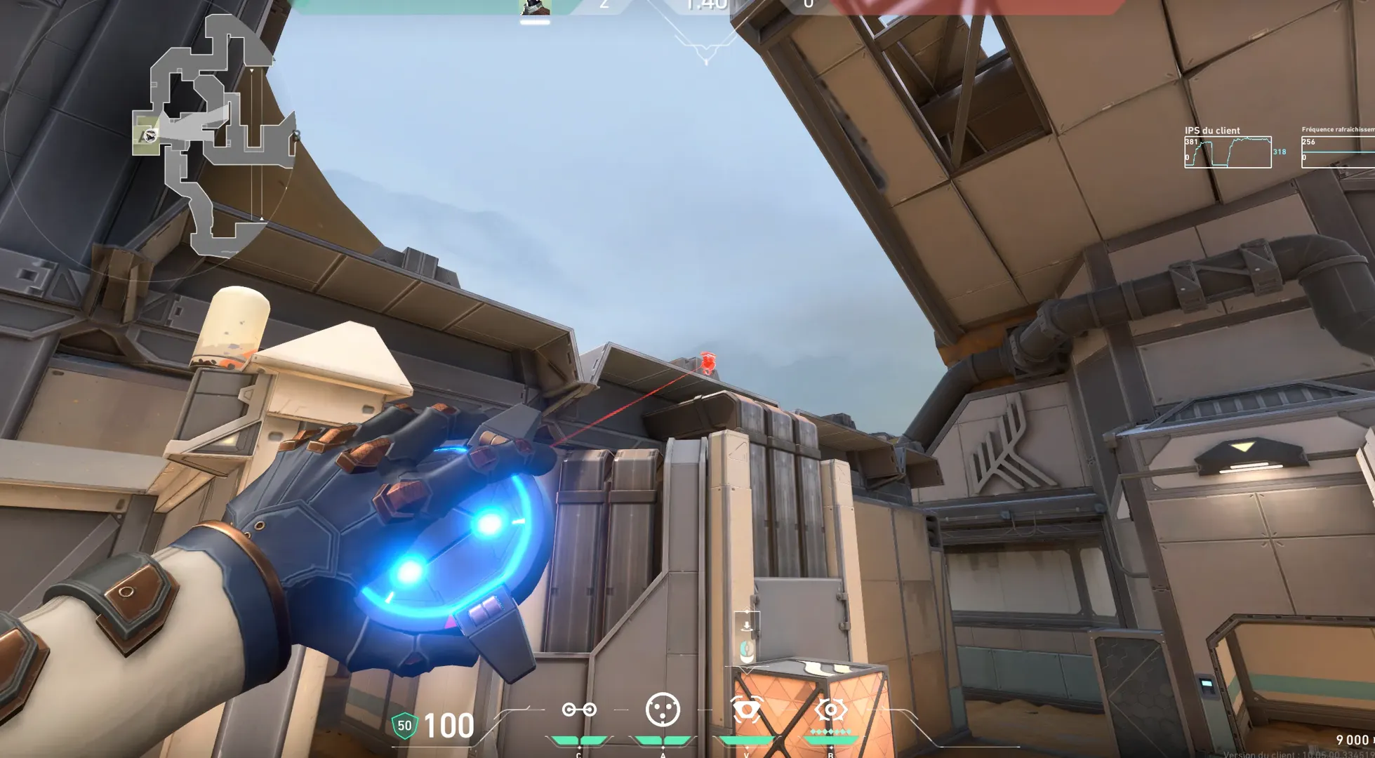 Cypher Spycam on Fracture Defense Site A — step 2 of 4: Aim — line up the shot