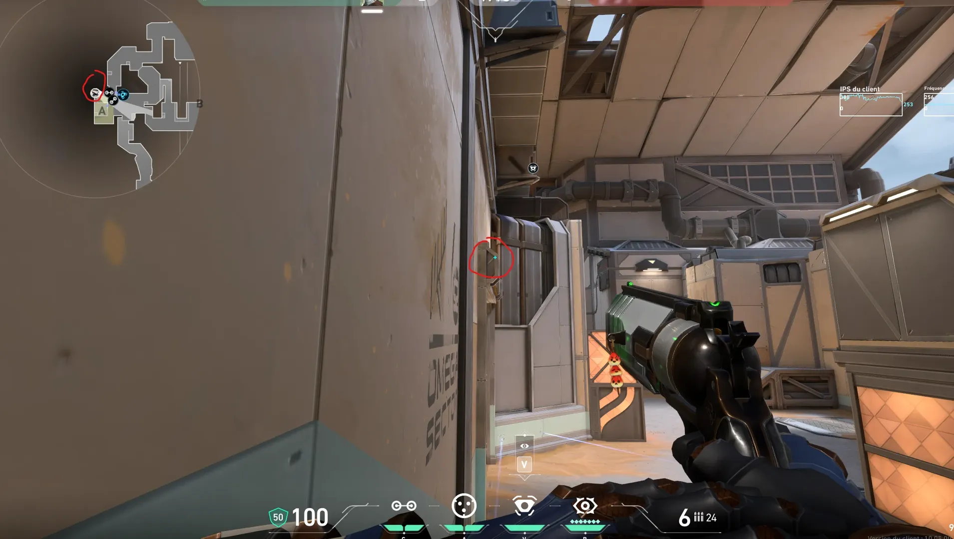 Cypher Cyber Cage on Fracture Defense Site A — step 1 of 4: Position — where to stand