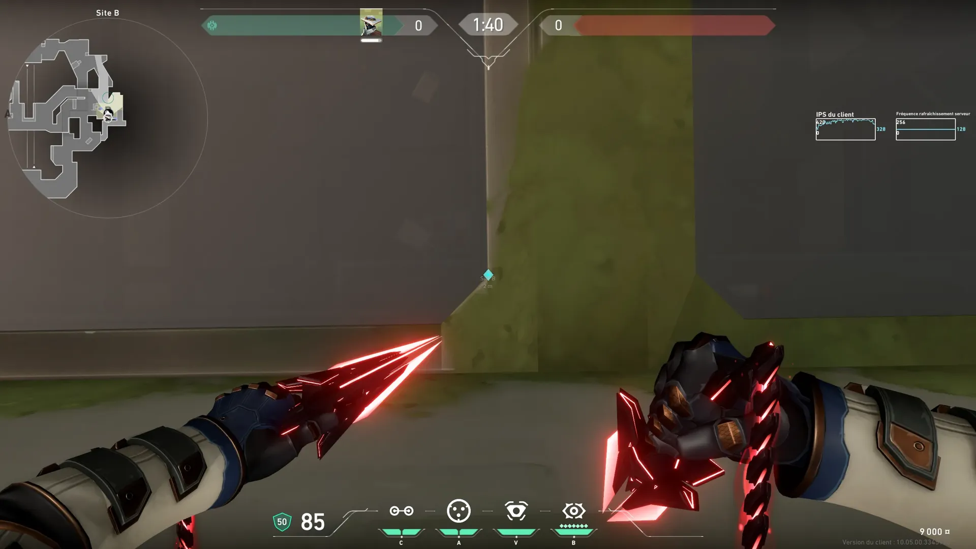 Cypher Cyber Cage on Fracture Defense Site B — step 2 of 5: Aim — line up the shot