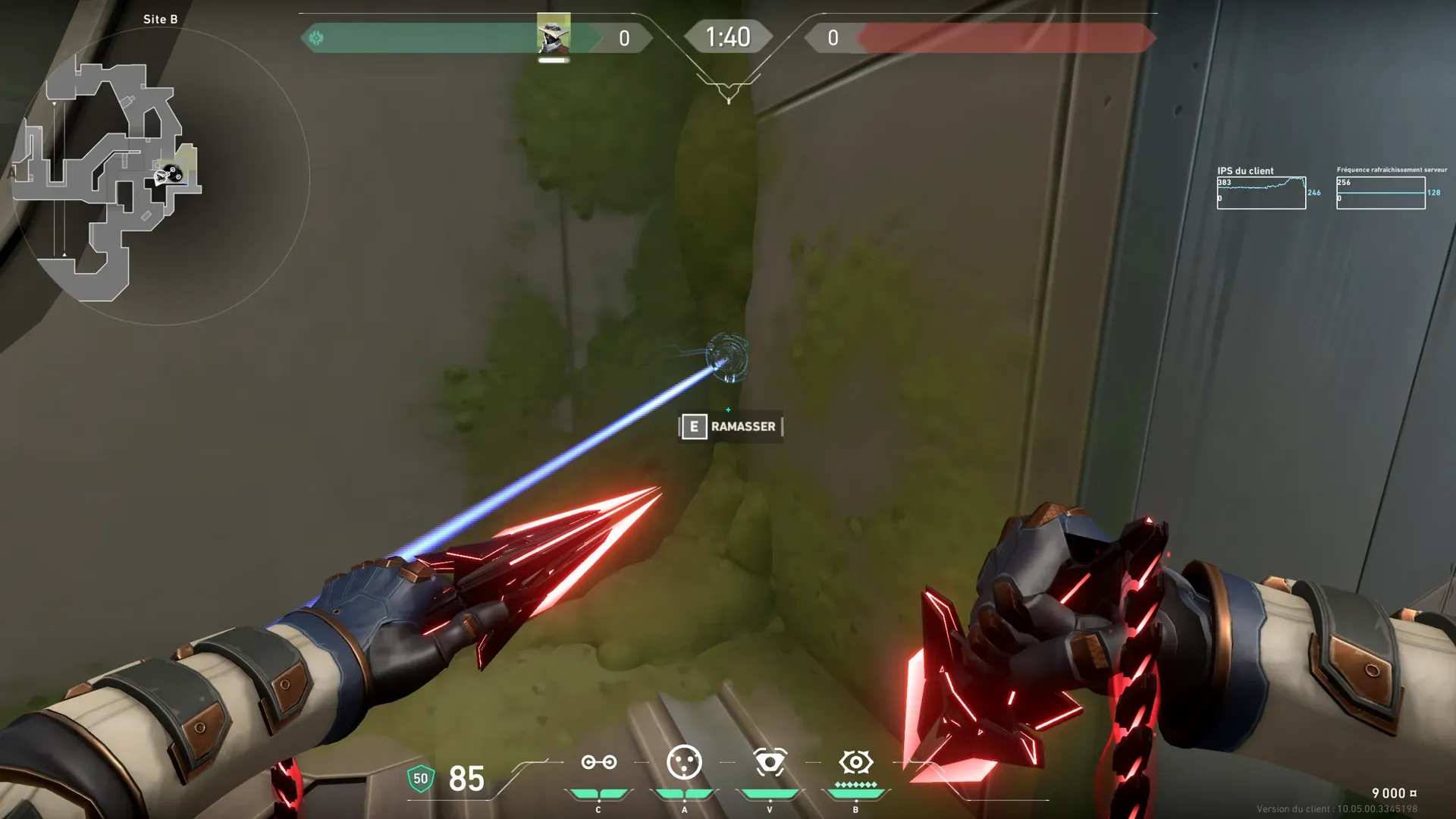 Cypher Trapwire on Fracture Defense Site B — step 6 of 7: Aim — line up the shot