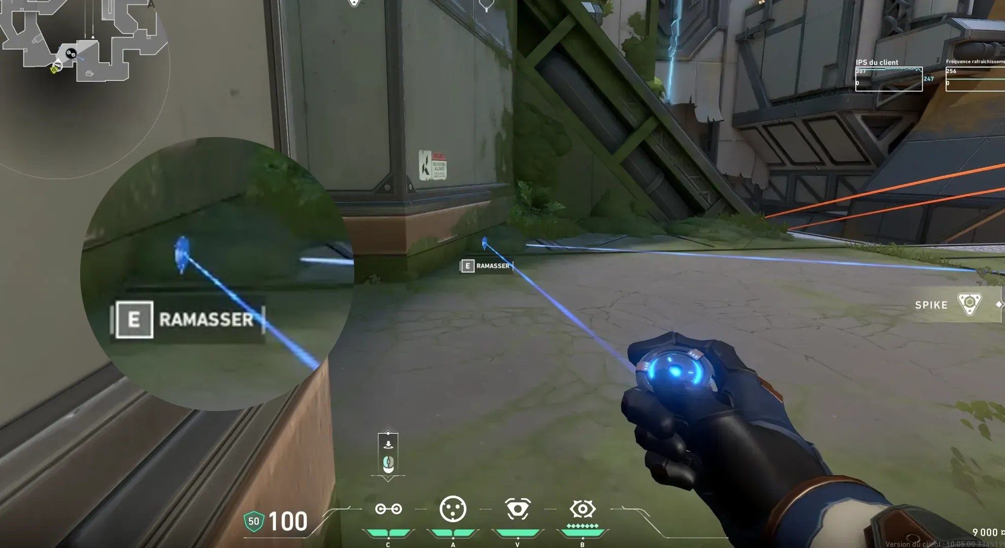 Cypher Trapwire on Fracture Attack Mid — step 2 of 7: Aim — line up the shot