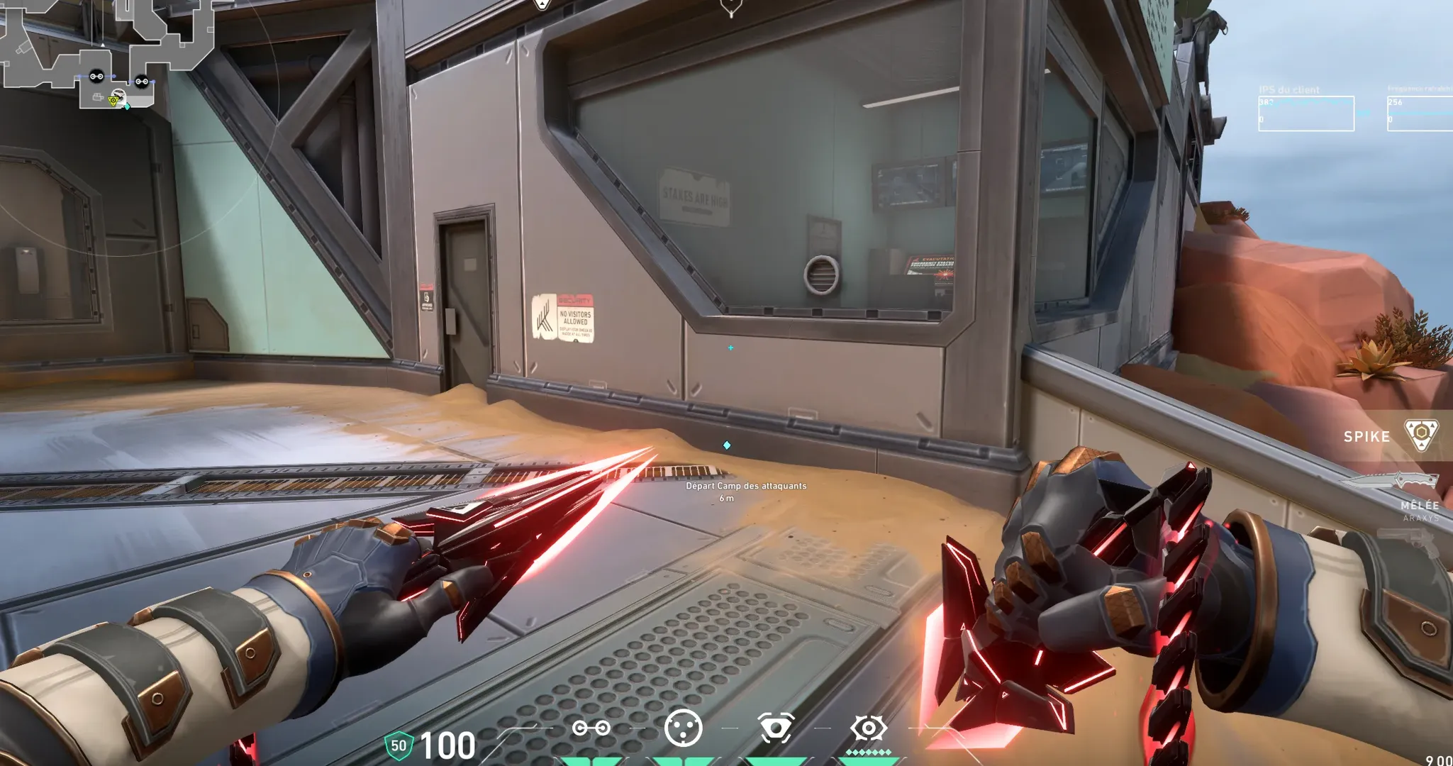 Cypher Trapwire on Fracture Attack Mid — step 2 of 4: Aim — line up the shot