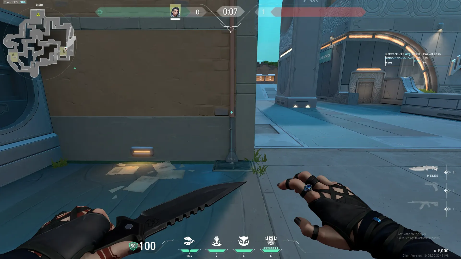 Fade Haunt on Pearl Attack Site B — step 1 of 3: Position — where to stand