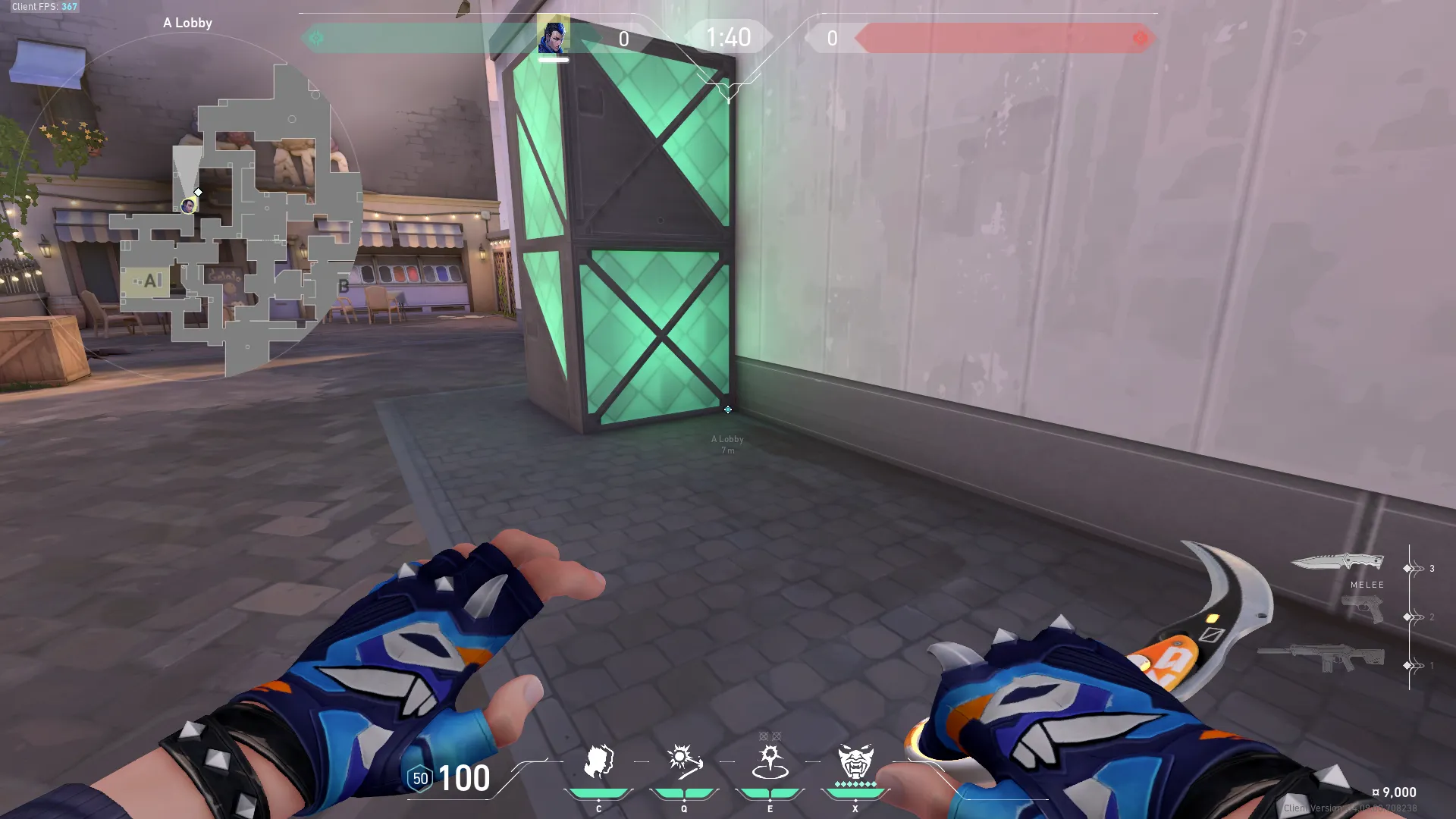 Yoru Gatecrash on Ascent Attack Site A — step 1 of 3: Position — where to stand