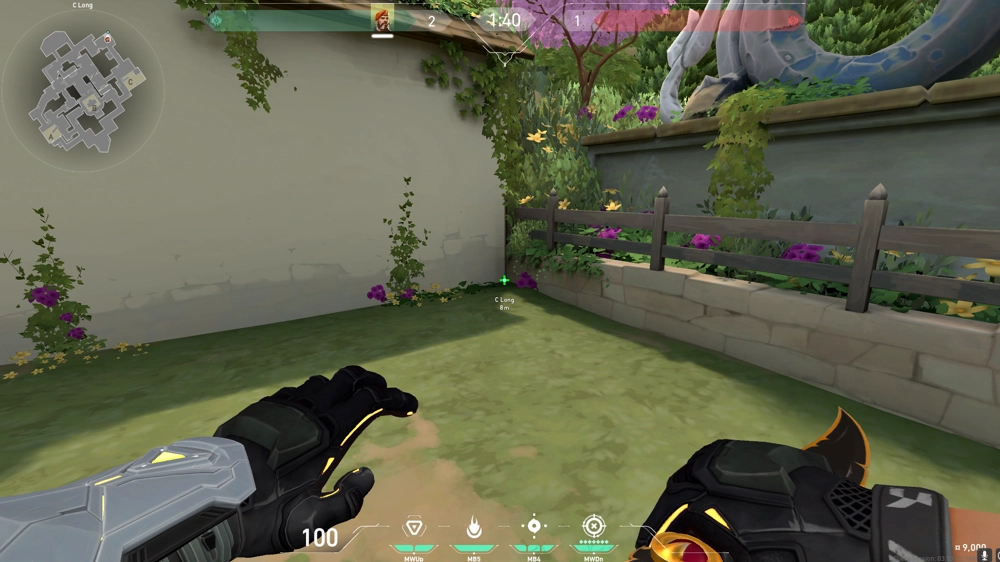 Brimstone Incendiary on Haven Attack Site C — step 1 of 3: Position — where to stand