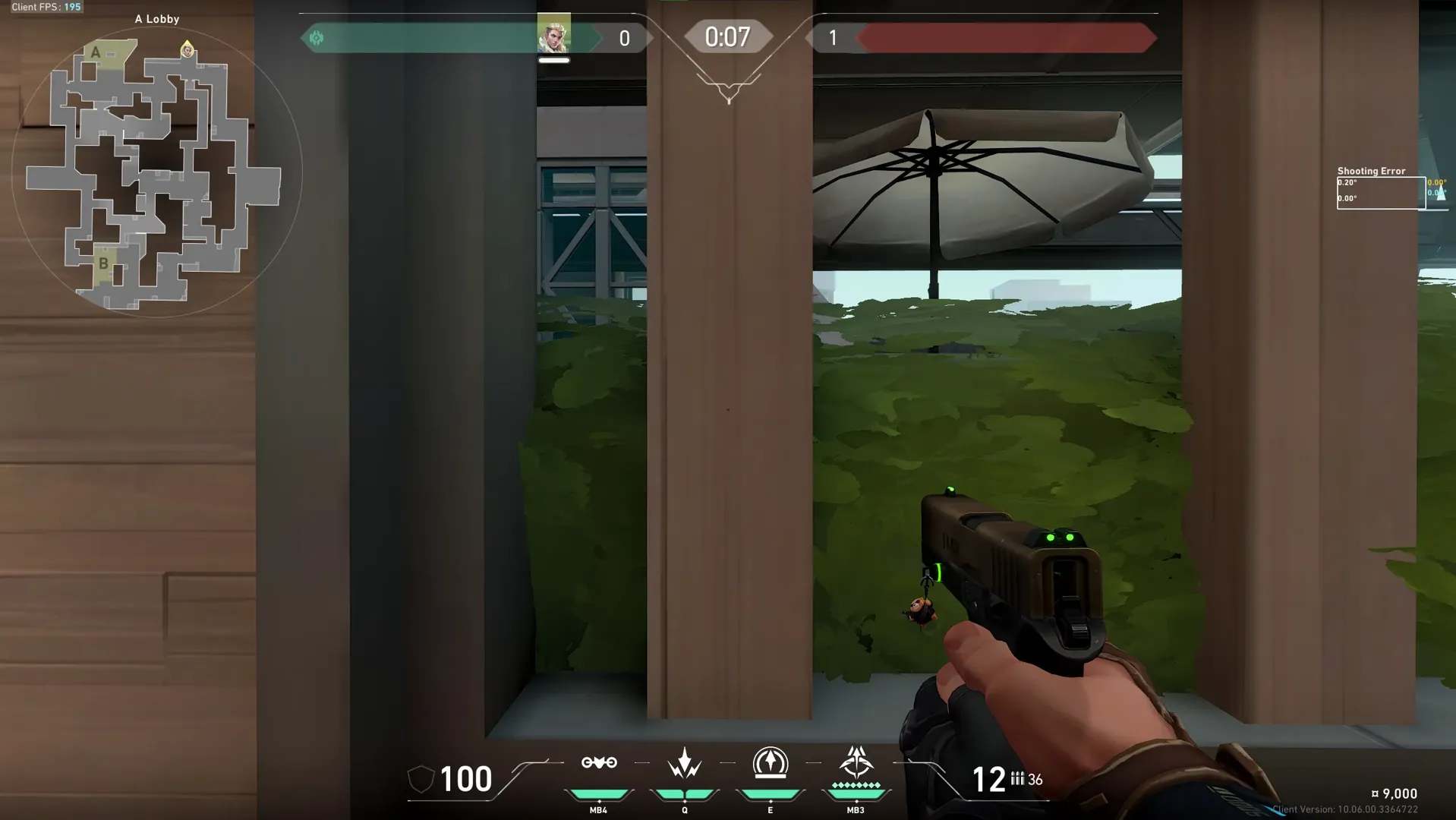 Sova Recon Bolt on Split Attack Site A — step 2 of 5: Aim — line up the shot