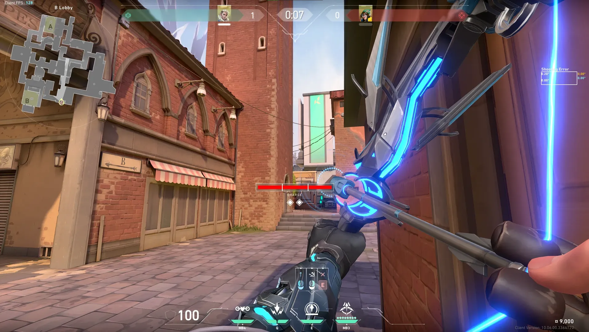 Sova Recon Bolt on Ascent Attack Mid — step 3 of 4: Aim — line up the shot