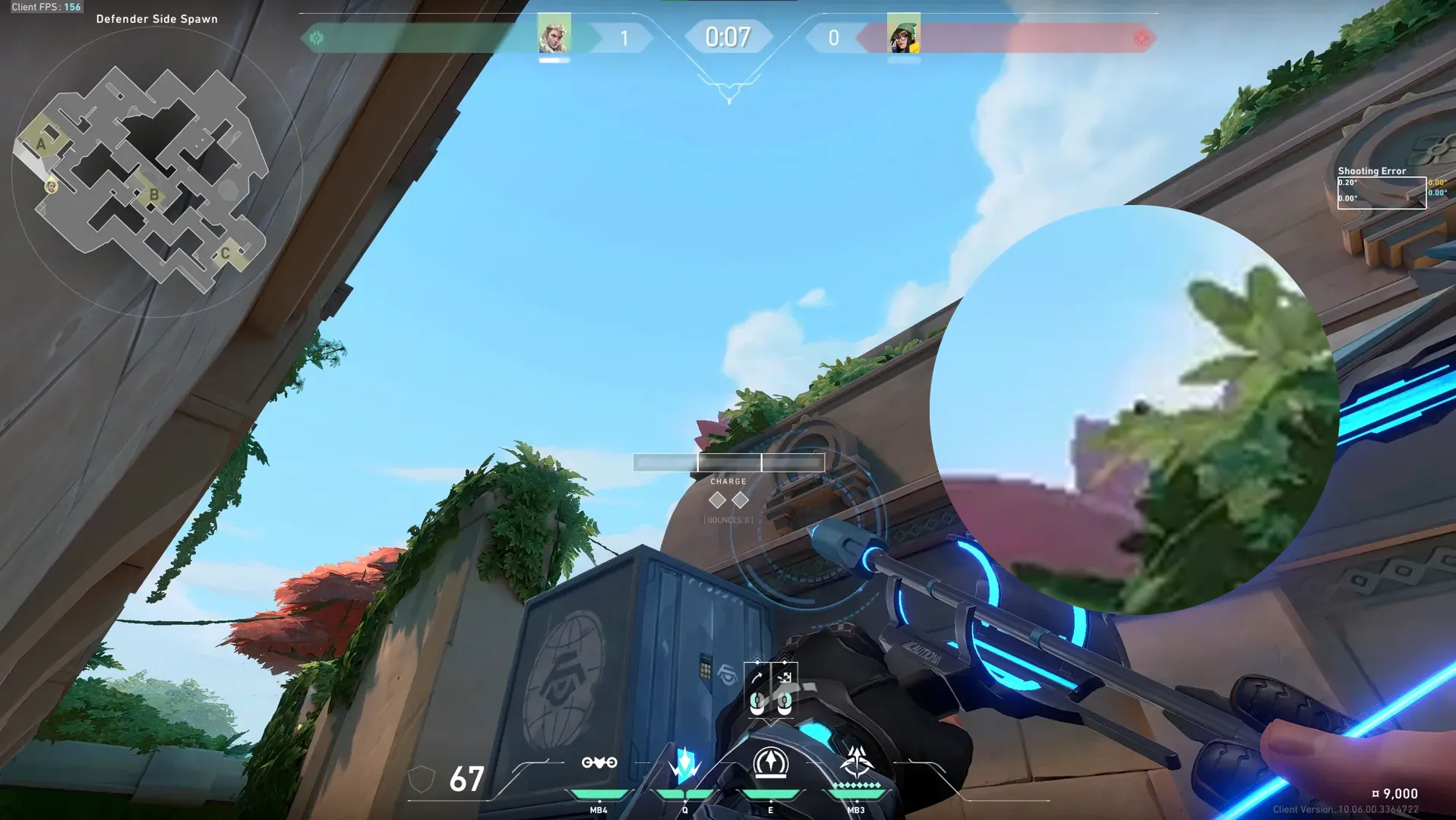 Sova Recon Bolt on Lotus Defense Site A — step 3 of 5: Aim — line up the shot