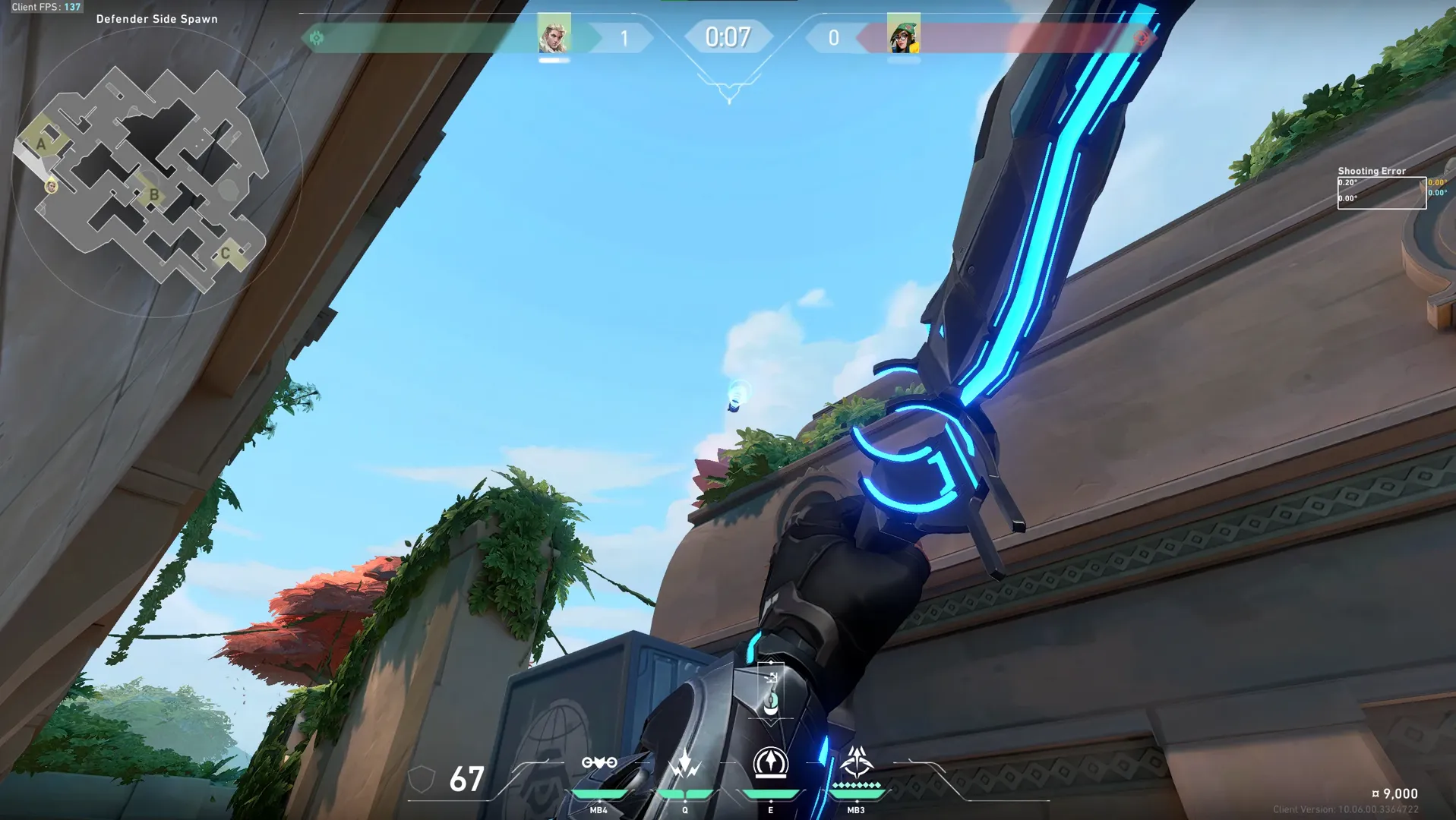 Sova Recon Bolt on Lotus Defense Site A — step 4 of 5: Aim — line up the shot