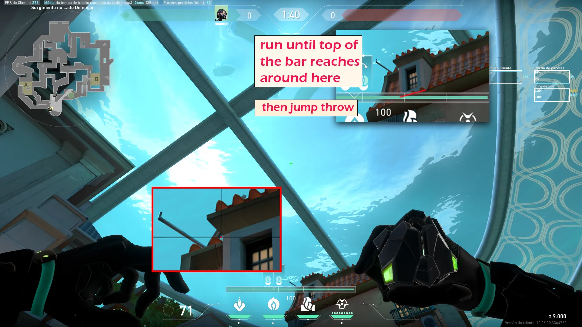 Viper Poison Cloud on Pearl Defense Site B — step 2 of 3: Aim — line up the shot