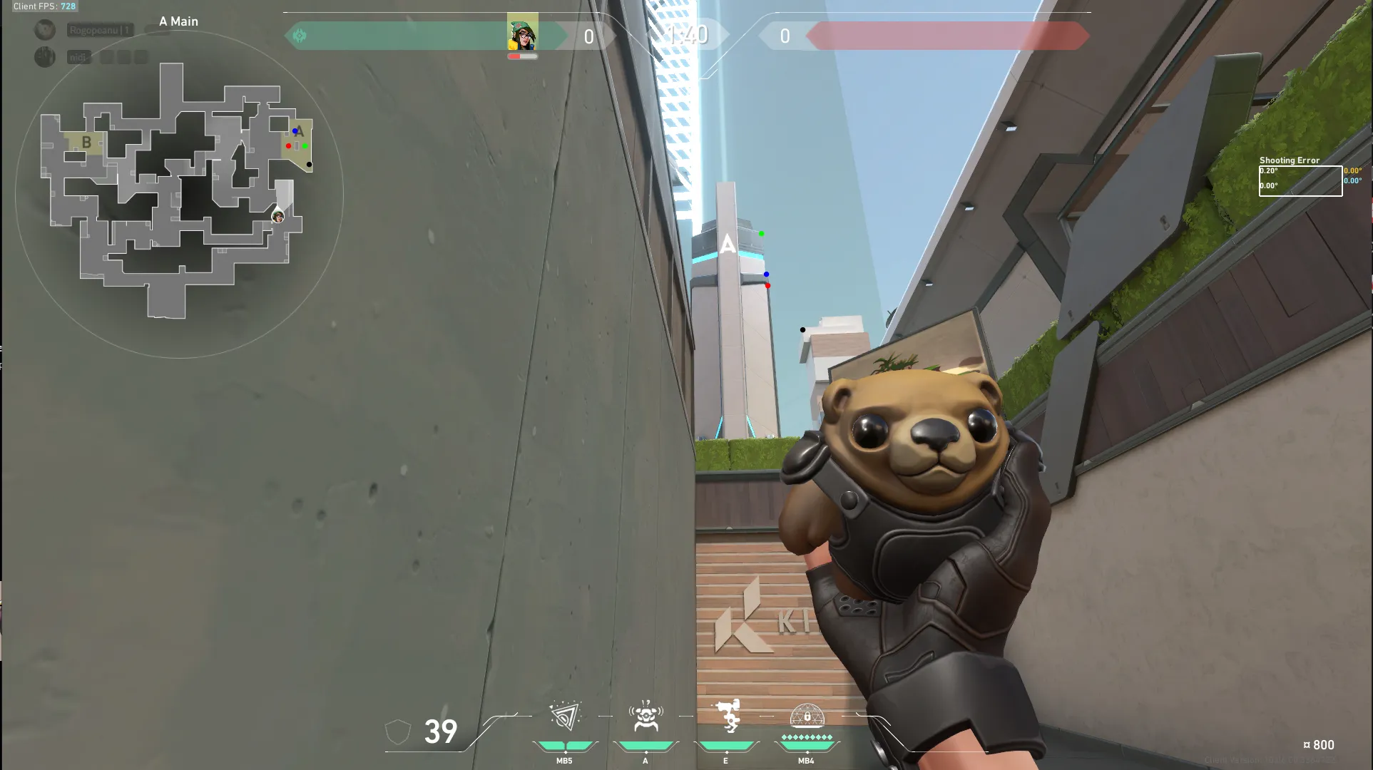 Killjoy Nanoswarm on Split Attack Site A — step 2 of 3: Aim — line up the shot
