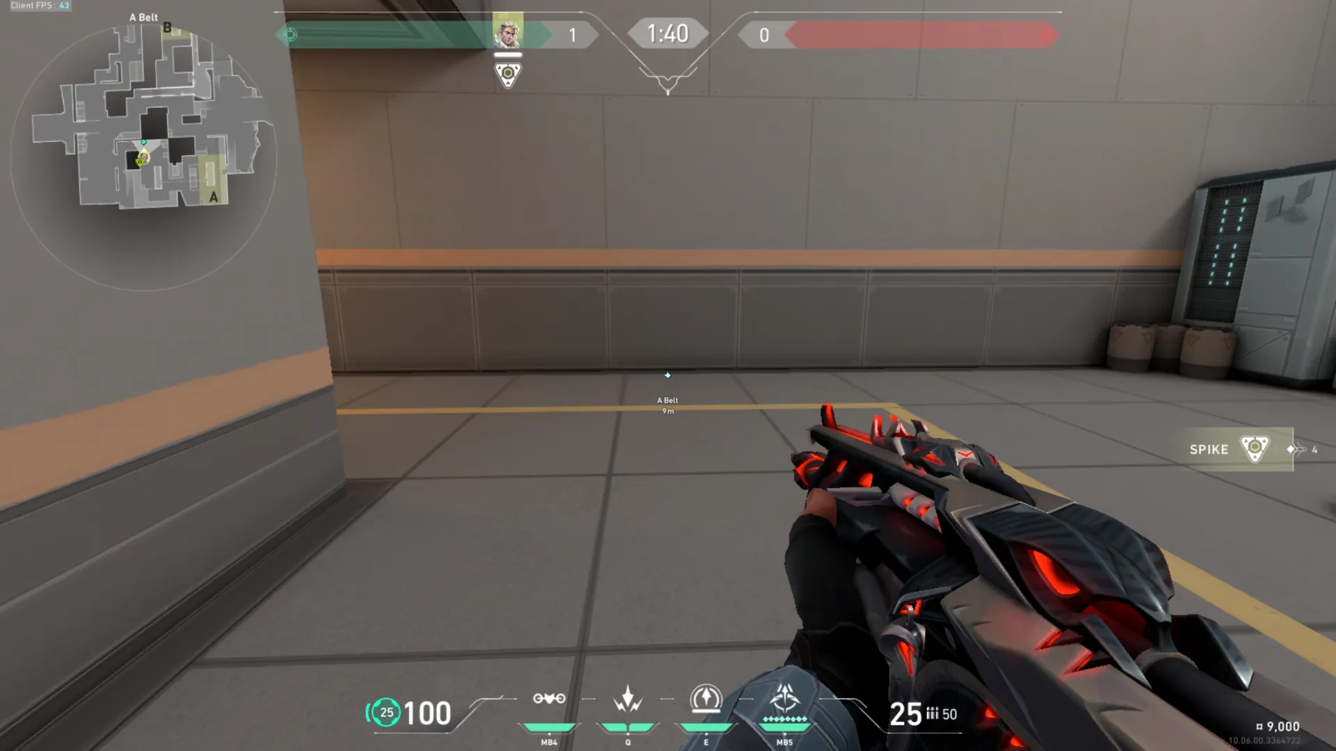Sova Shock Bolt on Icebox Attack Site A — step 2 of 7: Aim — line up the shot