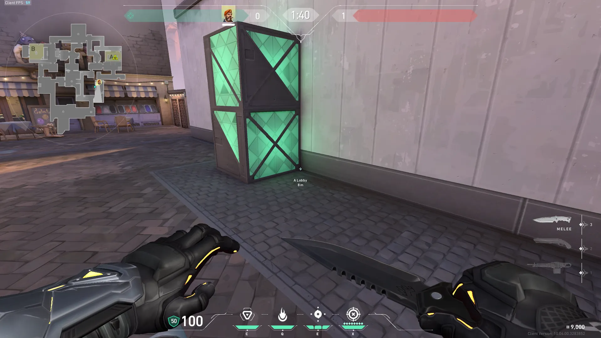 Brimstone Incendiary on Ascent Attack Site A — step 1 of 3: Position — where to stand