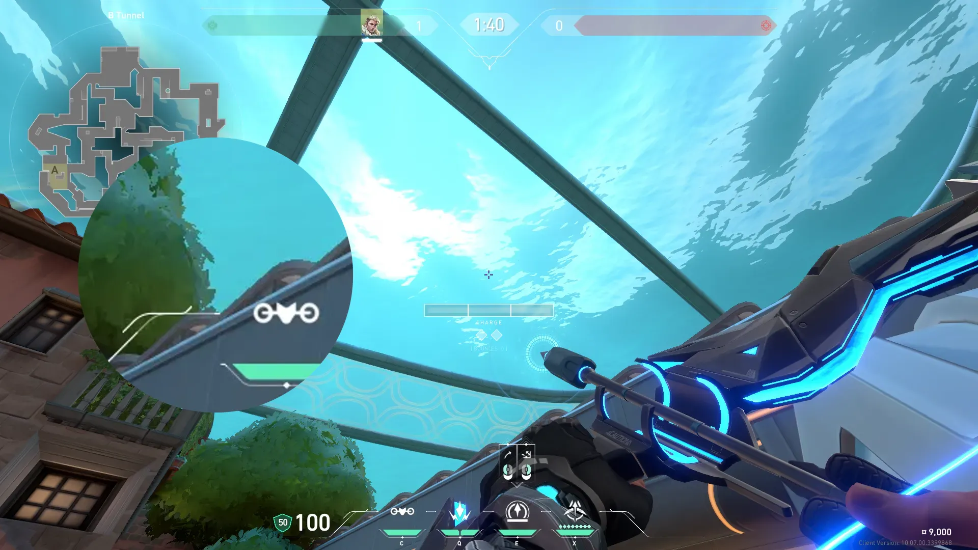 Sova Recon Bolt on Pearl Defense Site B — step 2 of 3: Aim — line up the shot