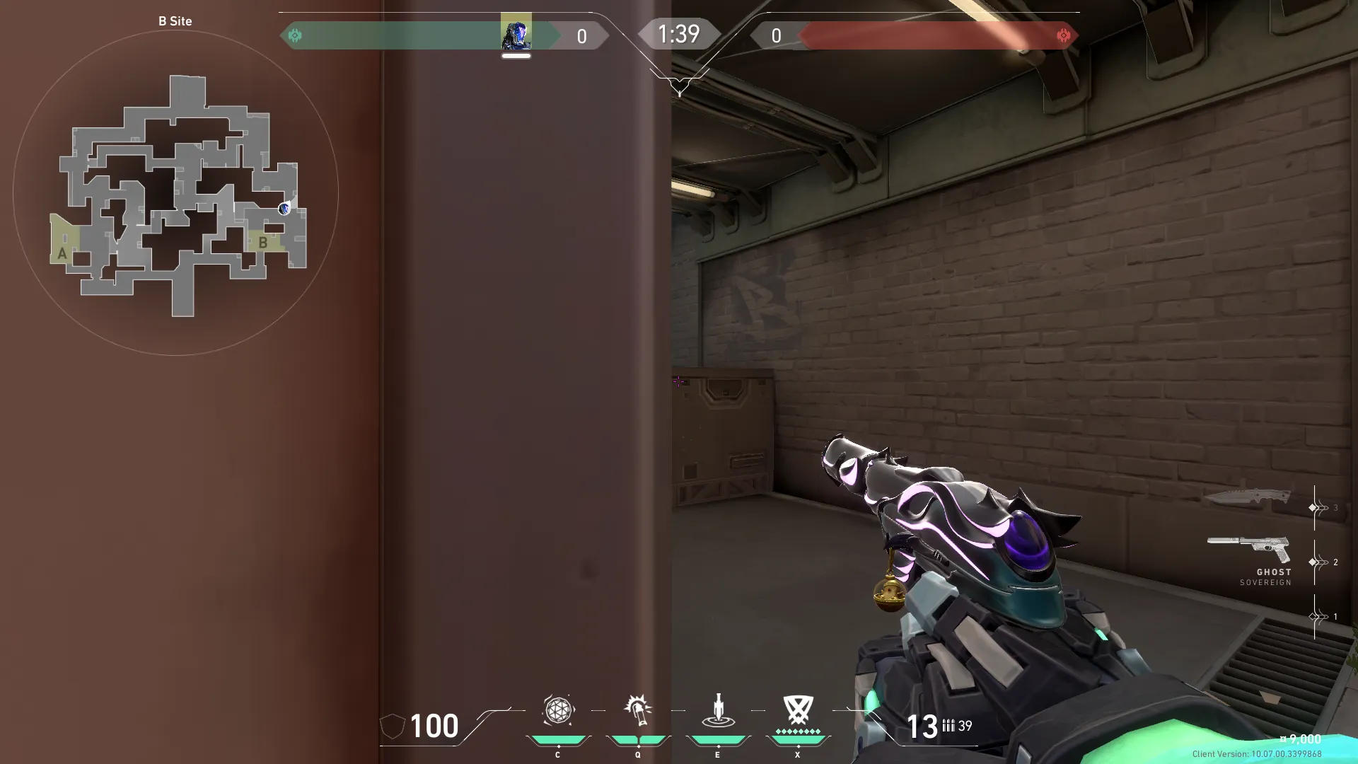 KAY/O Flash_Drive on Split Defense Site B — step 1 of 3: Position — where to stand