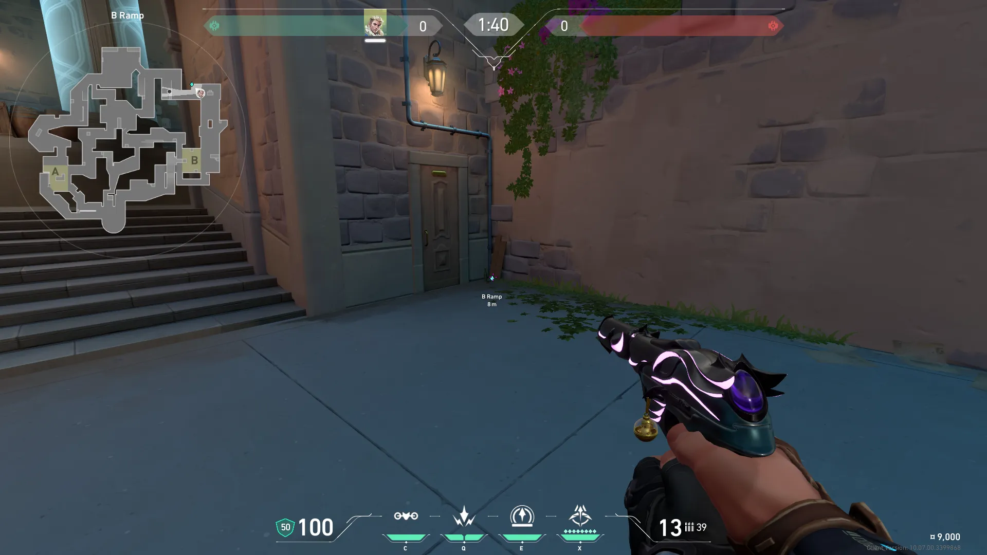 Sova Recon Bolt on Pearl Attack Site B — step 1 of 3: Position — where to stand