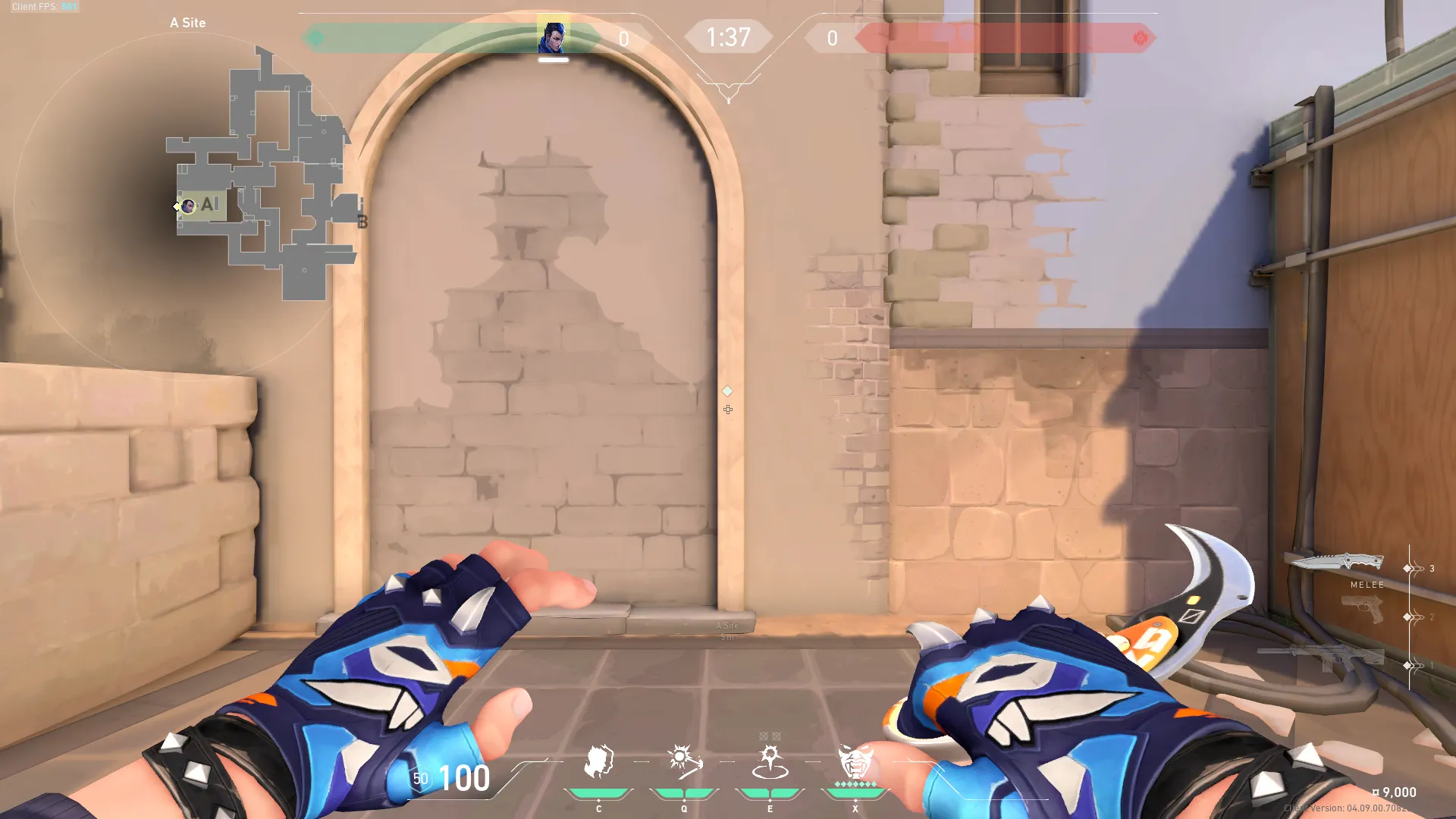 Yoru Gatecrash on Ascent Defense Site A — step 1 of 3: Position — where to stand