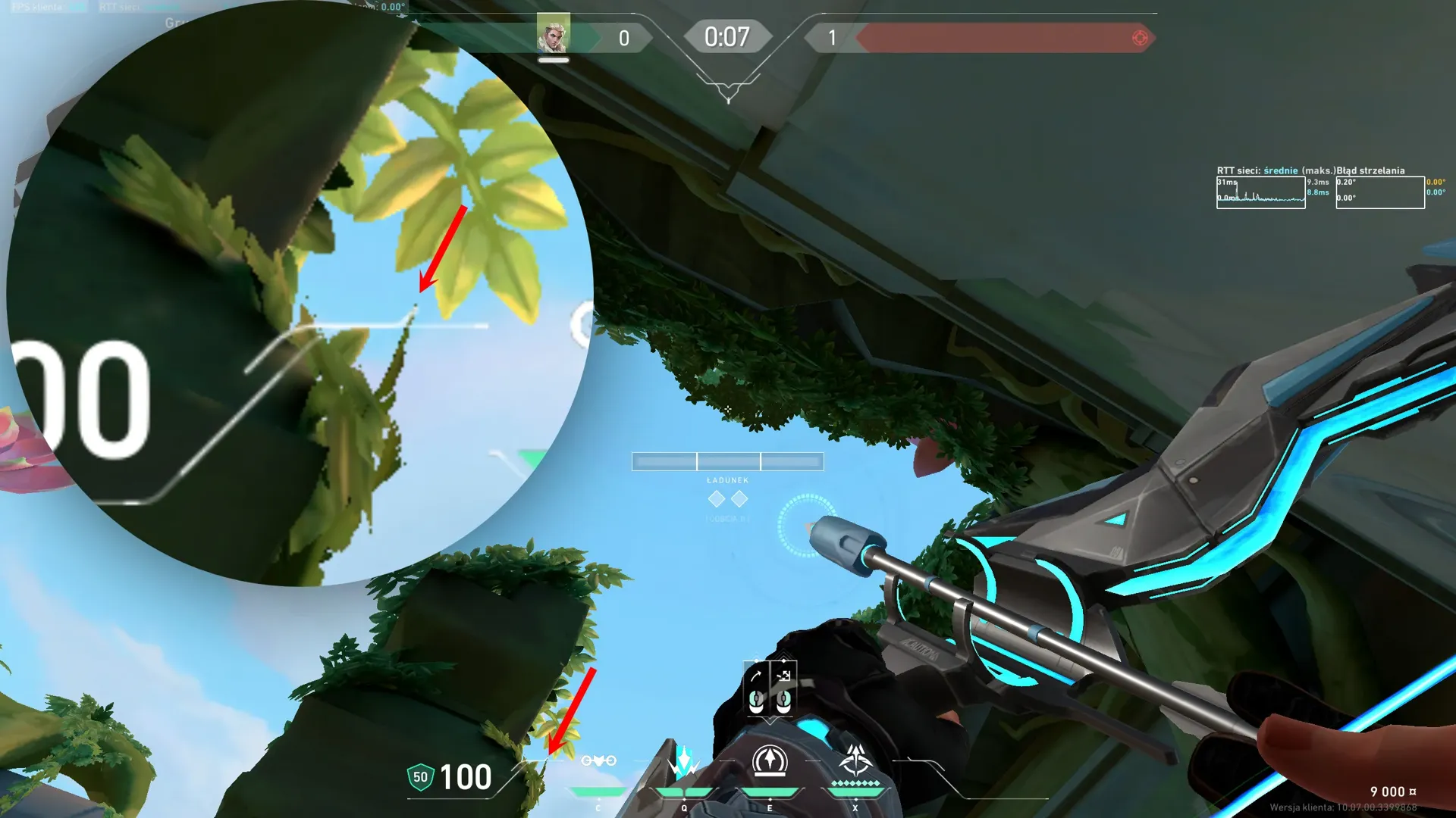 Sova Recon Bolt on Lotus Attack Site A — step 2 of 3: Aim — line up the shot