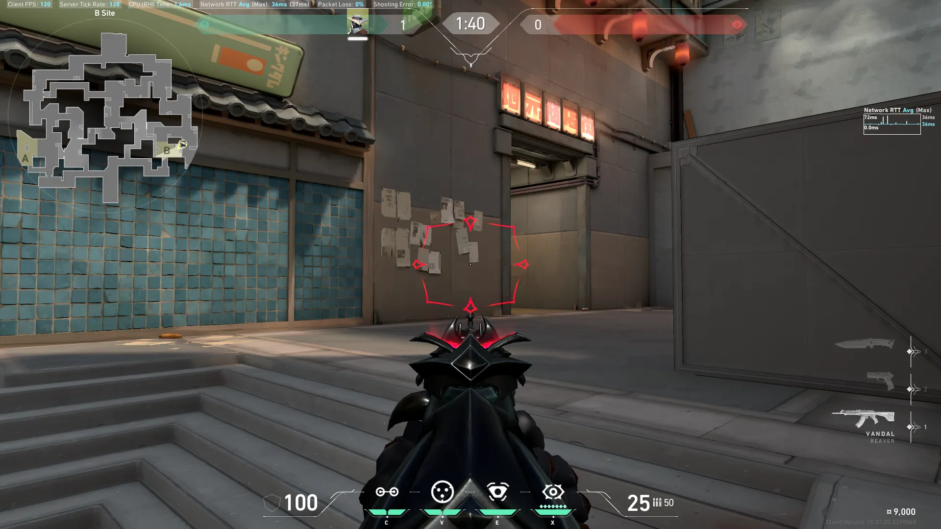 Cypher Cyber Cage on Split Defense Site B — step 2 of 4: Aim — line up the shot