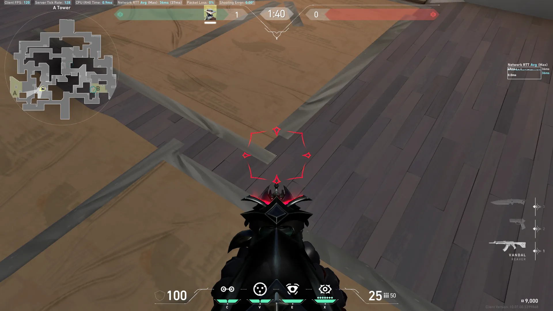 Cypher Cyber Cage on Split Attack Site A — step 1 of 4: Position — where to stand