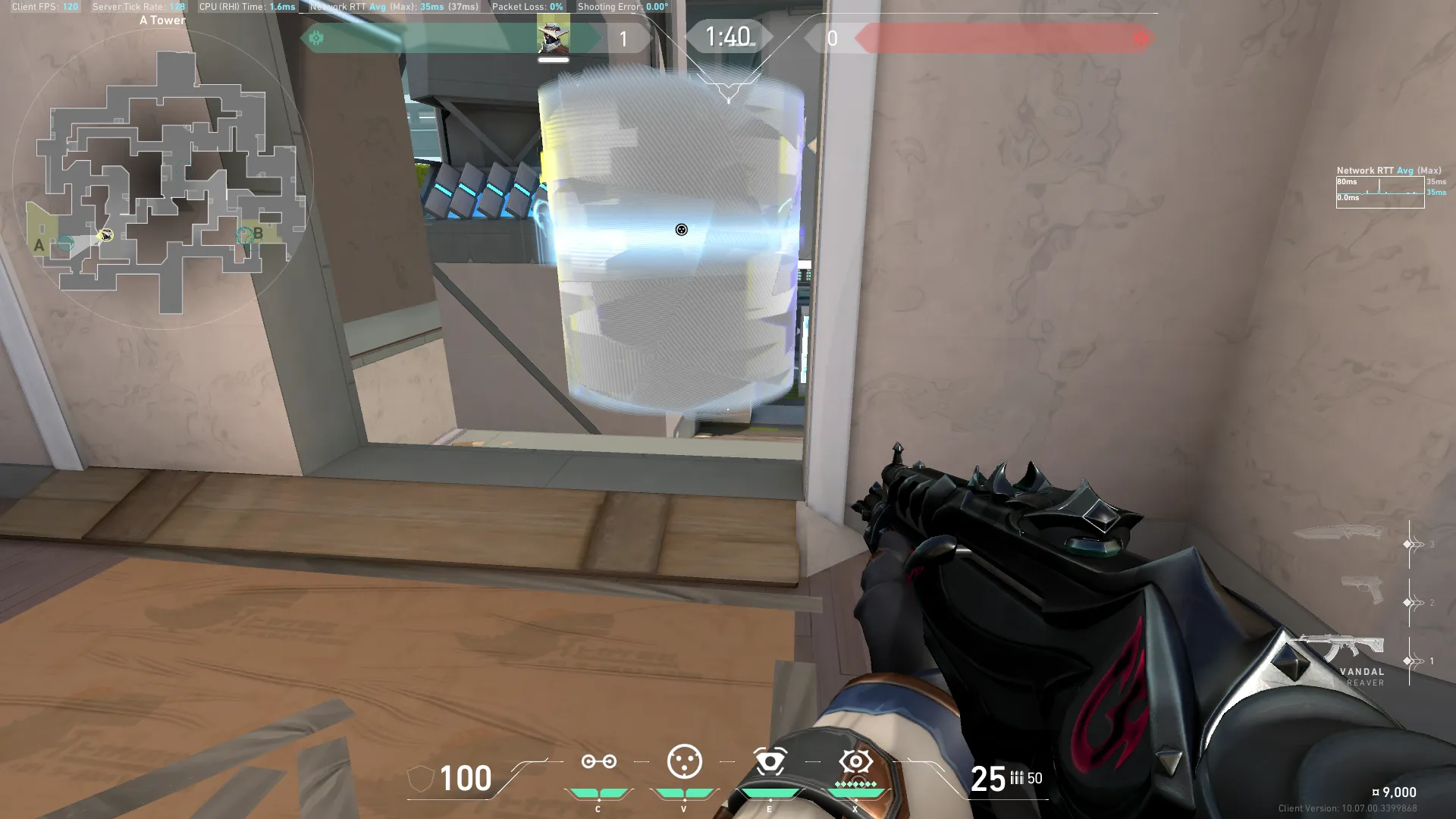 Cypher Cyber Cage on Split Attack Site A — step 4 of 4: Result