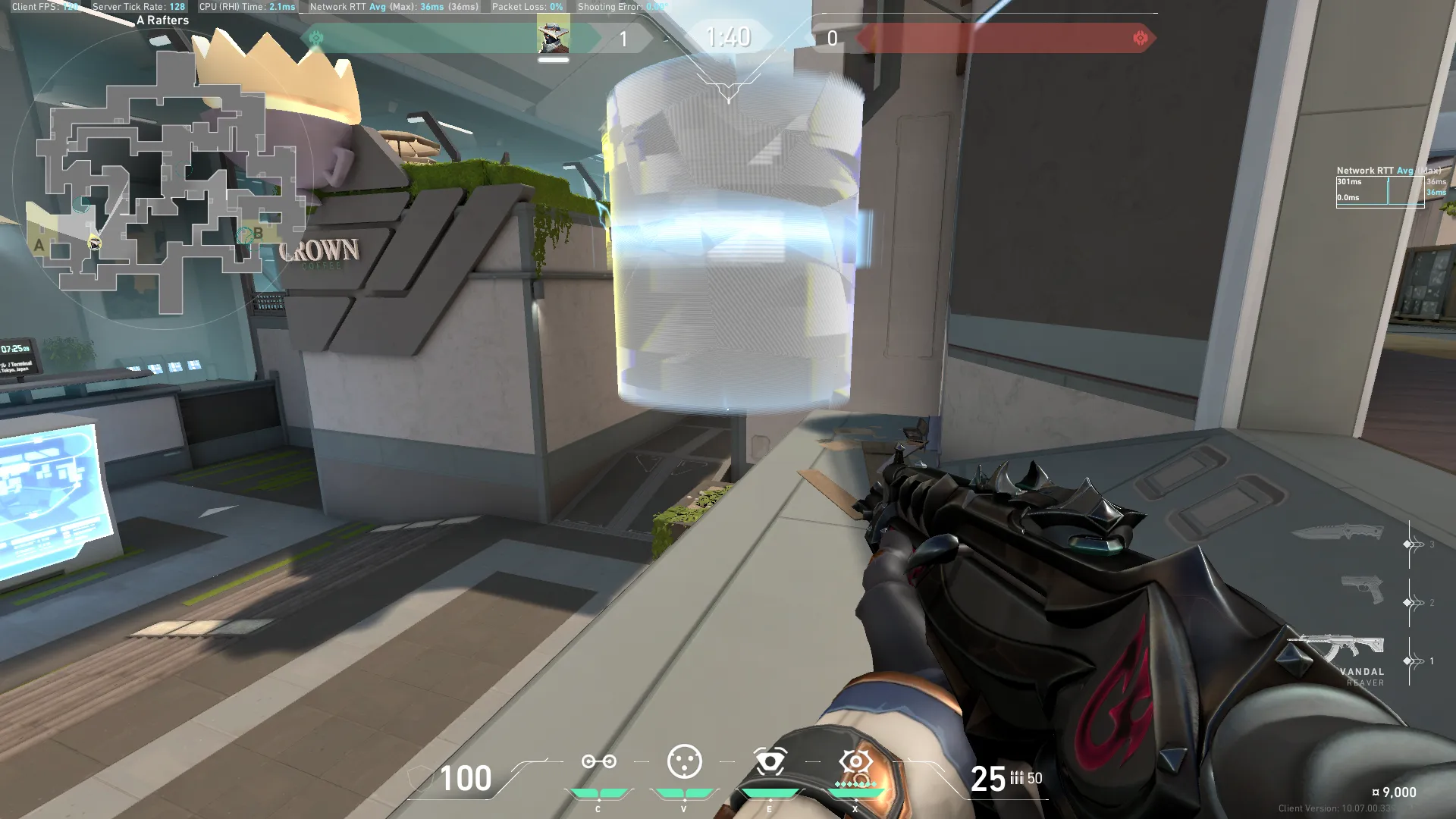Cypher Cyber Cage on Split Defense Site A — step 4 of 4: Result