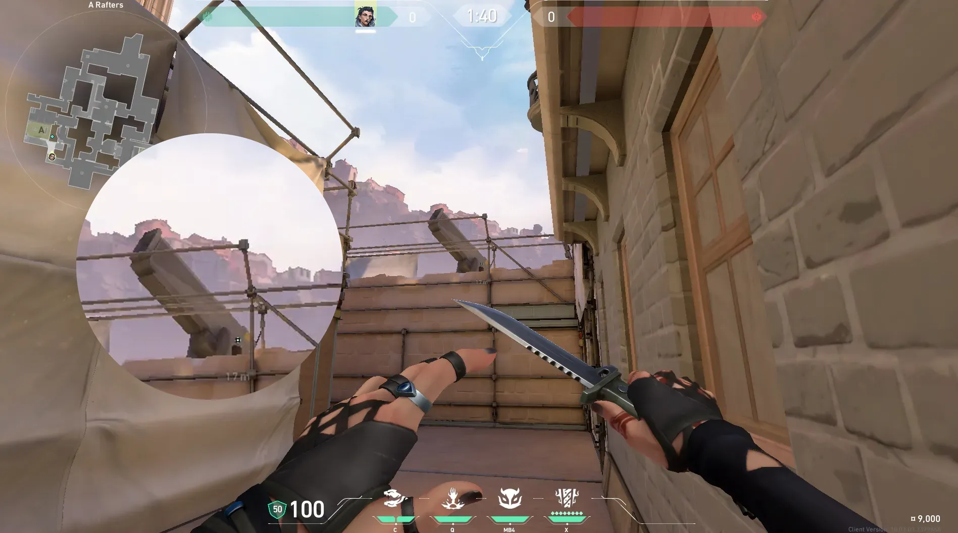 Fade Haunt on Ascent Defense Site A — step 3 of 4: Aim — line up the shot