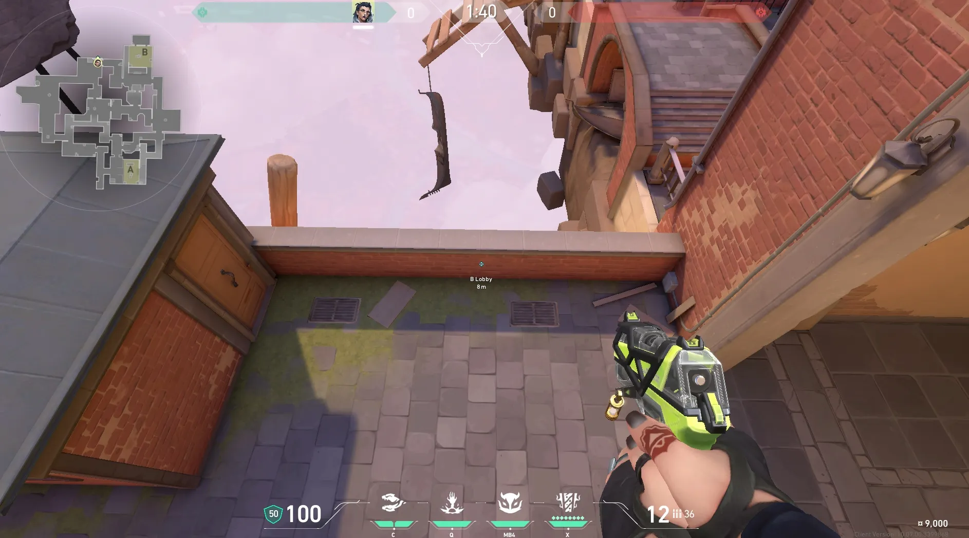 Fade Haunt on Ascent Attack Site B — step 1 of 3: Position — where to stand