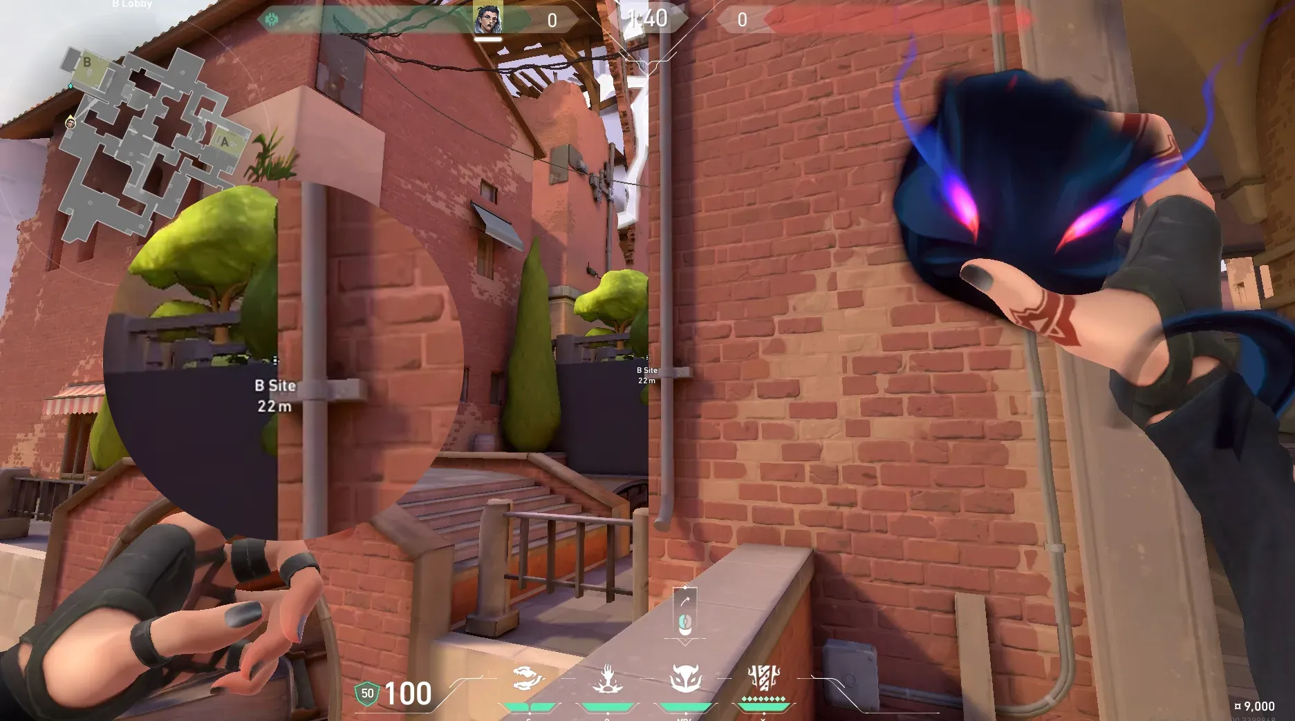 Fade Haunt on Ascent Attack Site B — step 2 of 3: Aim — line up the shot
