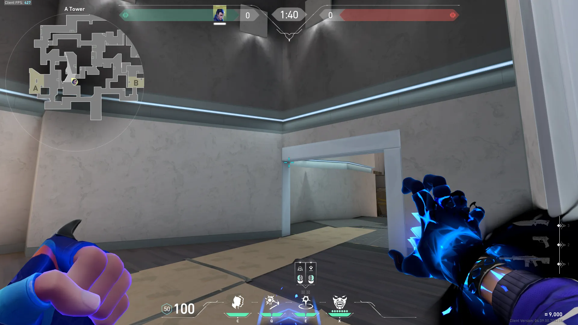 Yoru Gatecrash on Split Defense Site A — step 2 of 3: Aim — line up the shot