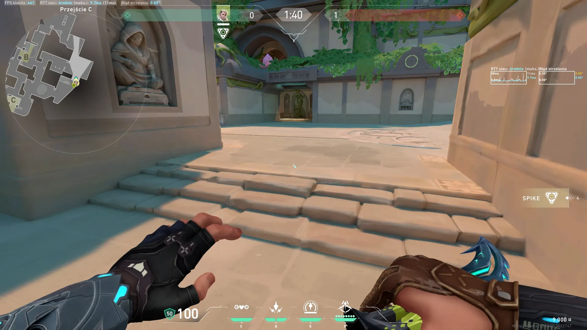 Recon Dart B Main From Attacker Spawn — Sova lineup on Lotus