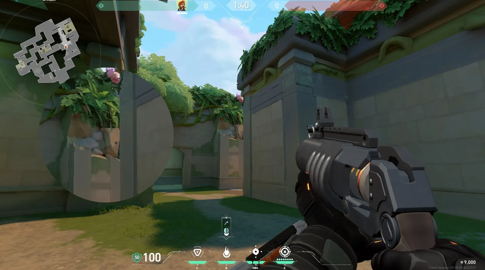 Brimstone Incendiary on Lotus Attack Site A — step 2 of 3: Aim — line up the shot